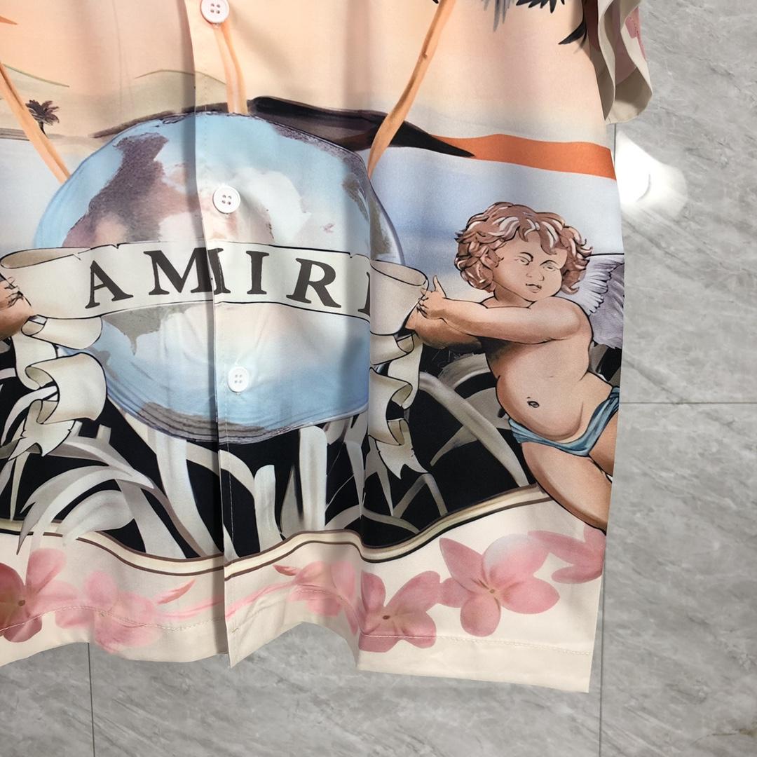 Amiri Cherub Silk Shirt - DesignerGu