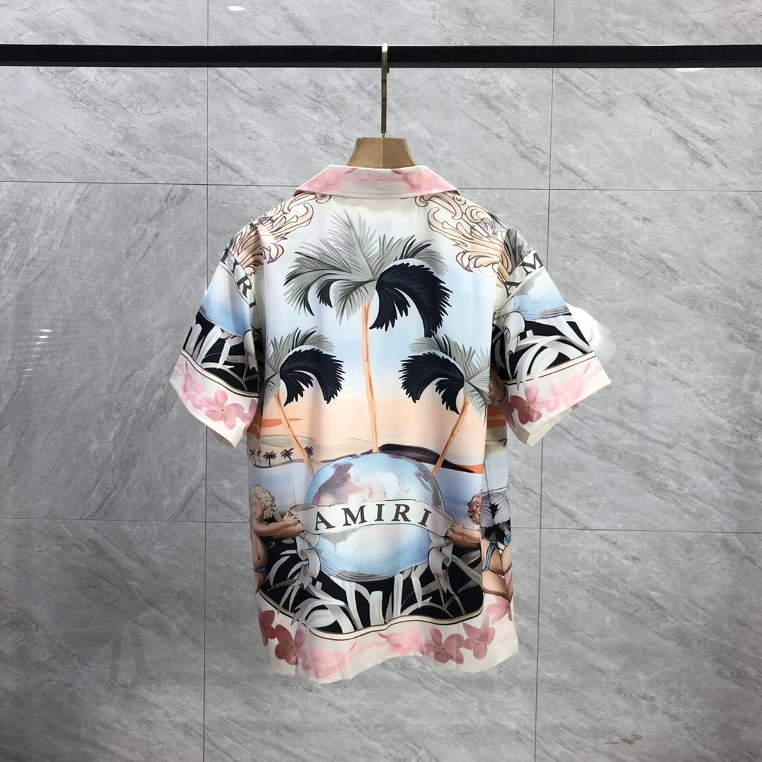 Amiri Cherub Silk Shirt - DesignerGu