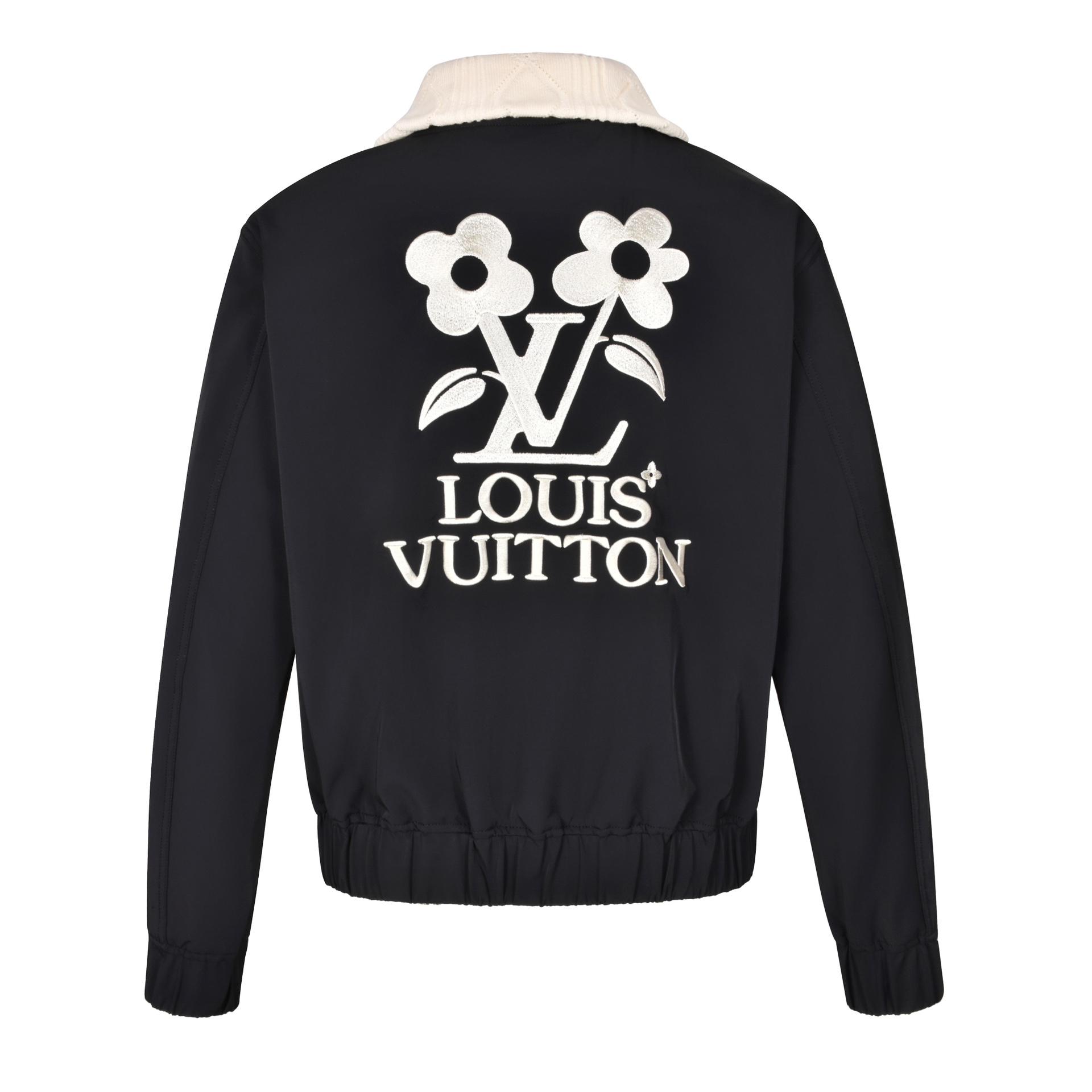 Louis Vuitton Knitted Collar Embroidered Technical Blouson   1AFPU4 - DesignerGu