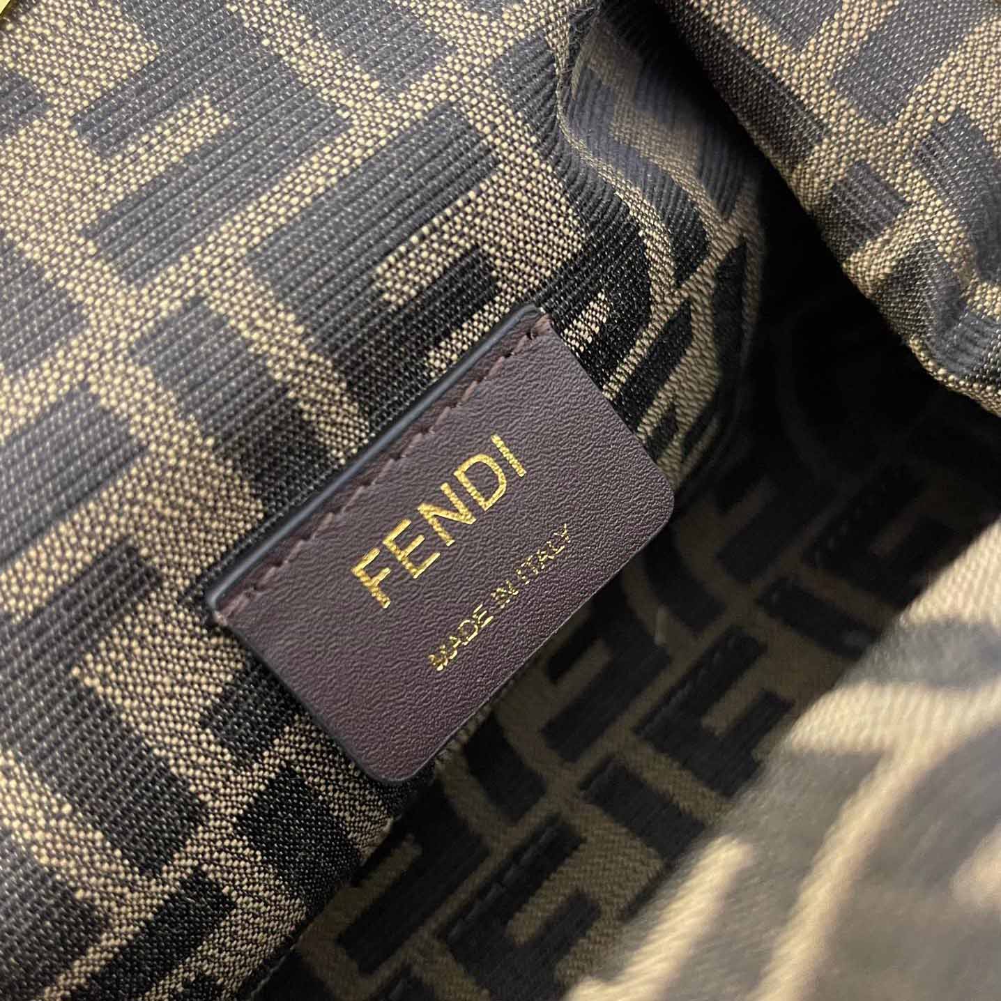 Fendi First Small Natural Straw Bag - DesignerGu