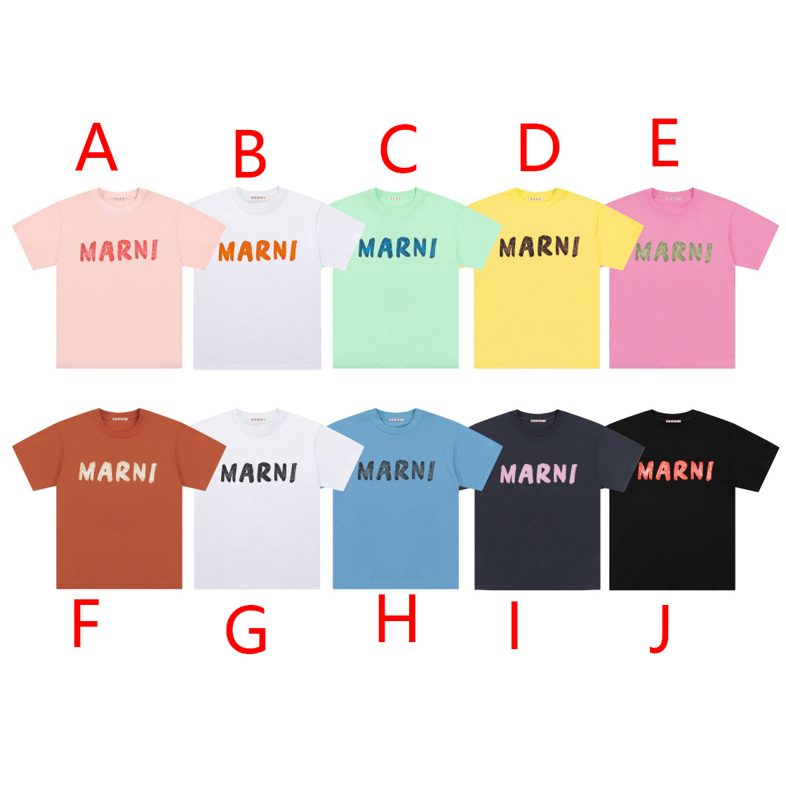 Marni Cotton T-Shirt With Logo - DesignerGu