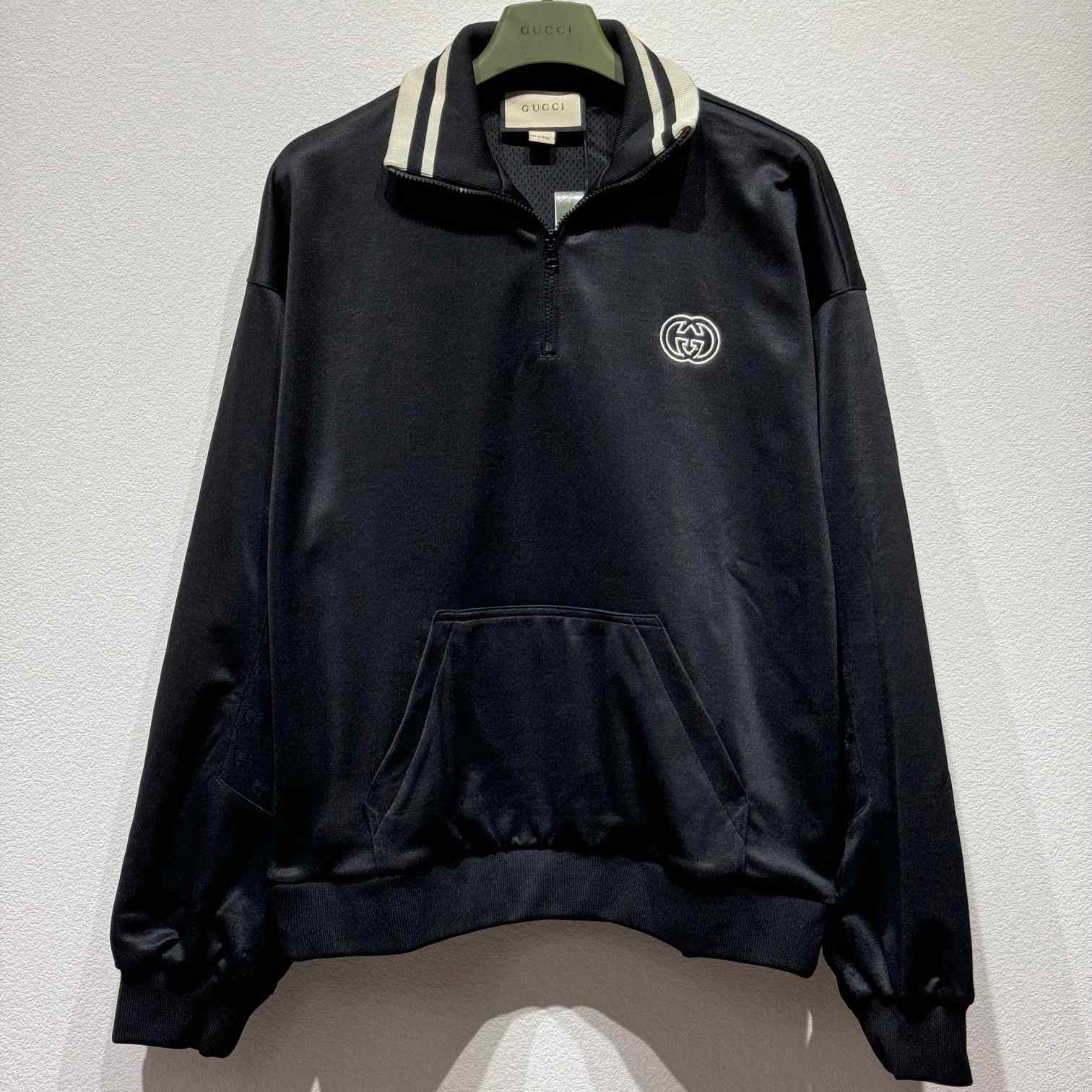 Gucci Technical Jersey Half Zip Jacket - DesignerGu