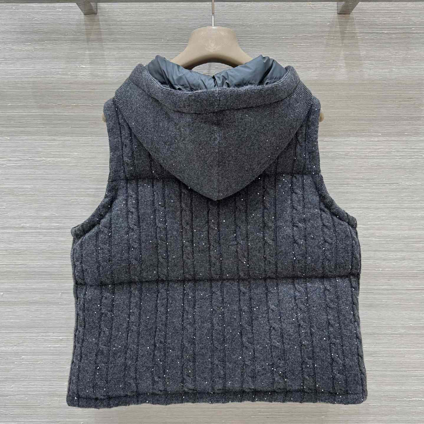 Brunello Cucinelli Knit Down Vest - DesignerGu