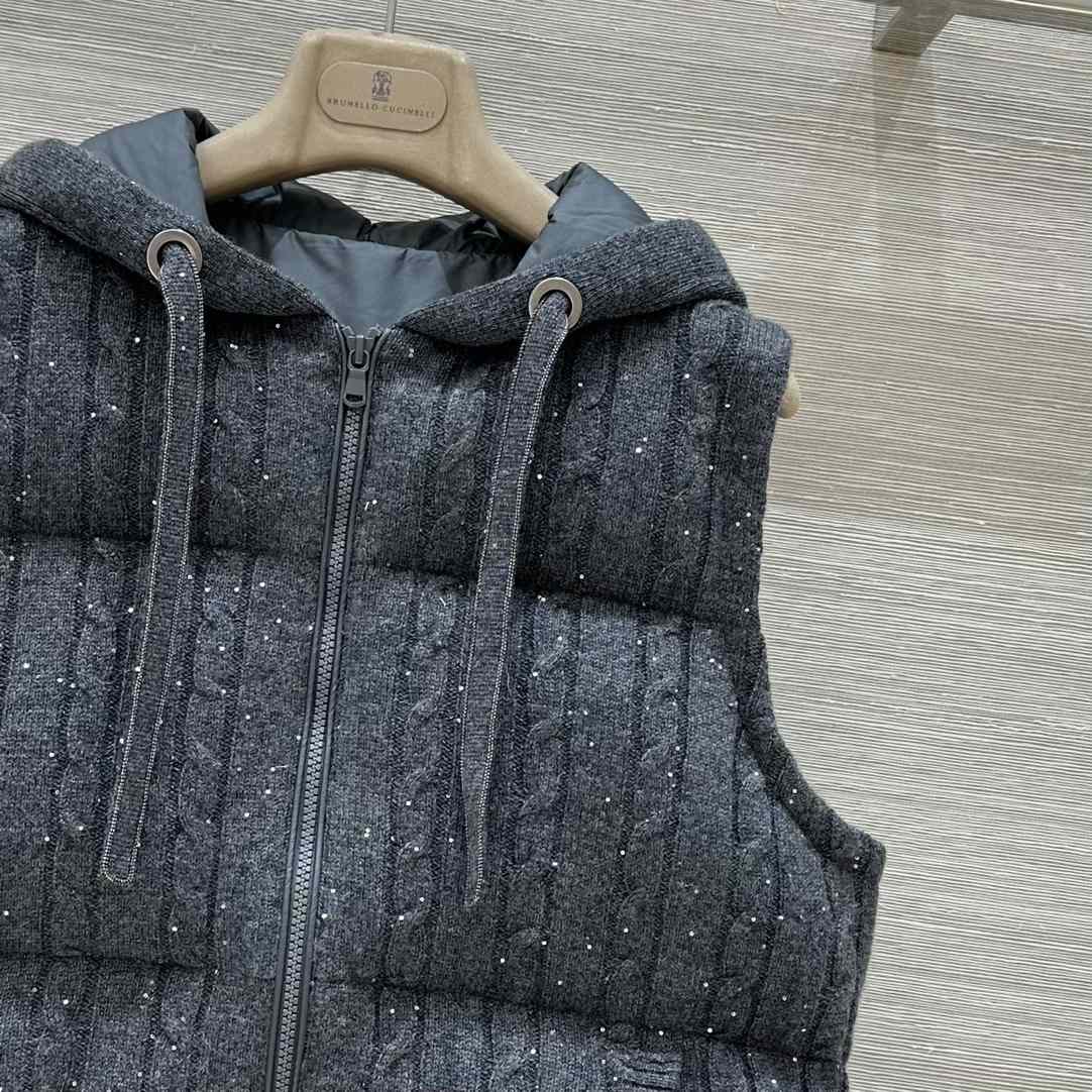 Brunello Cucinelli Knit Down Vest - DesignerGu