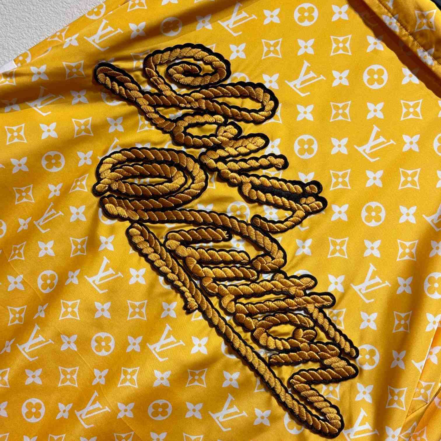 Louis Vuitton Monogram Printed Technical Track Top   - DesignerGu