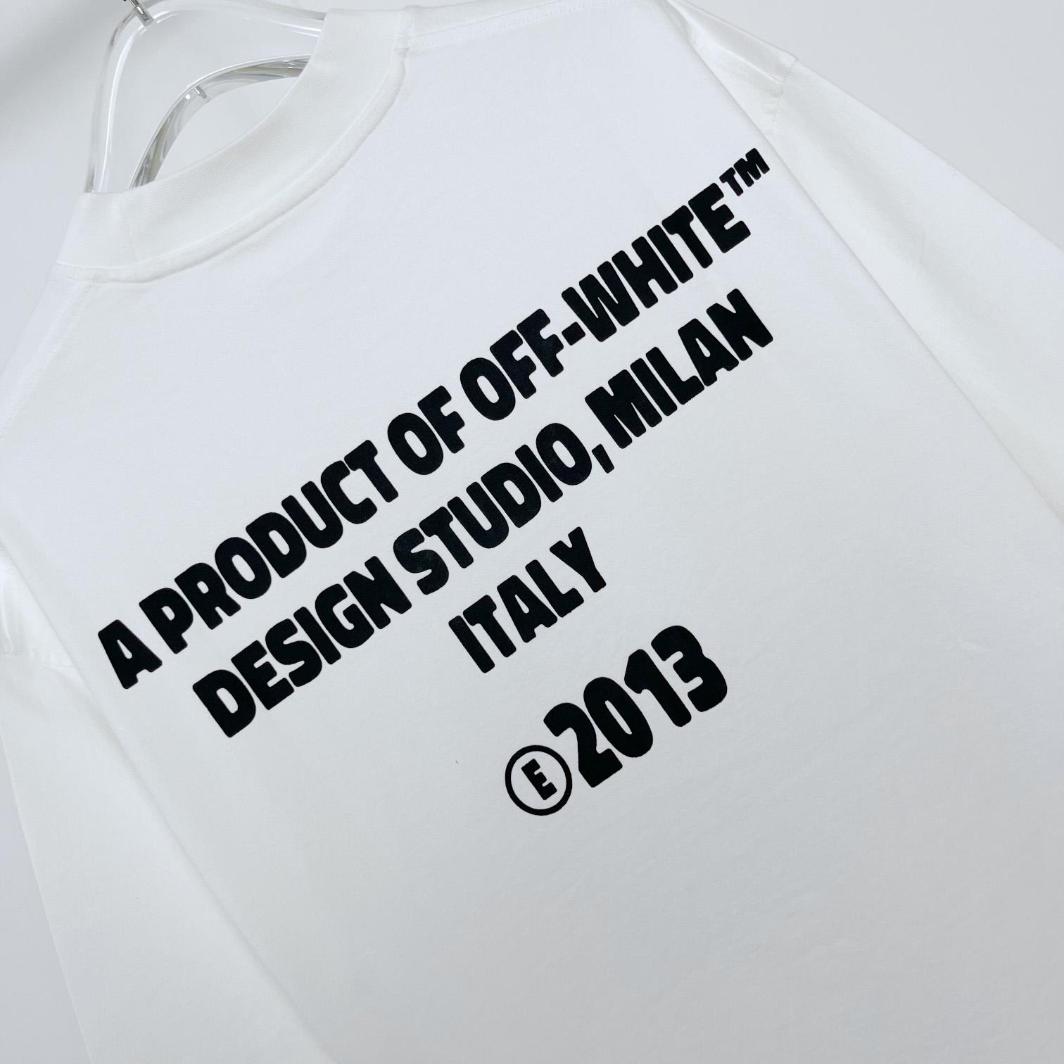 Off-White Off-White Crystal Round Logo Over T-shirt - DesignerGu