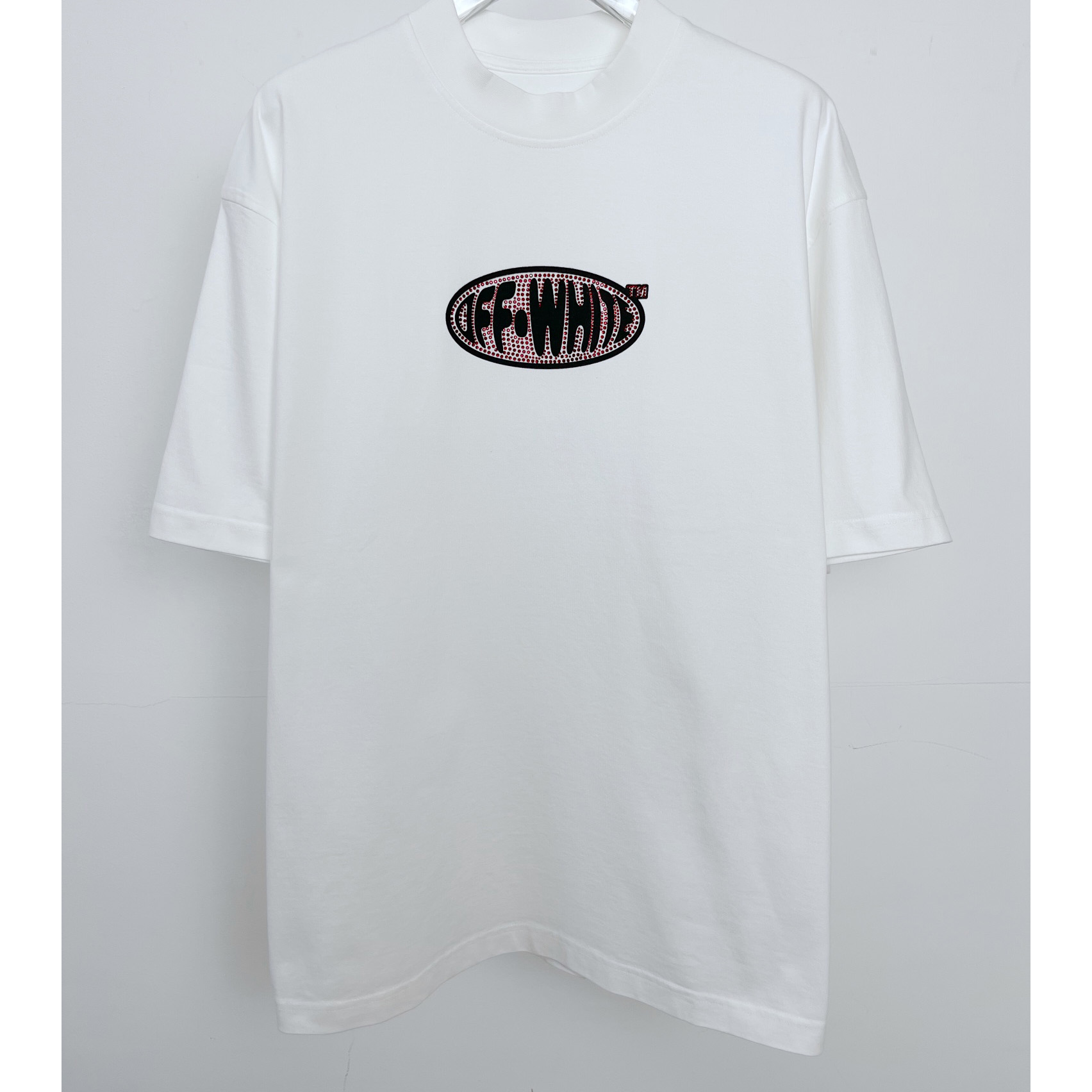 Off-White Off-White Crystal Round Logo Over T-shirt - DesignerGu