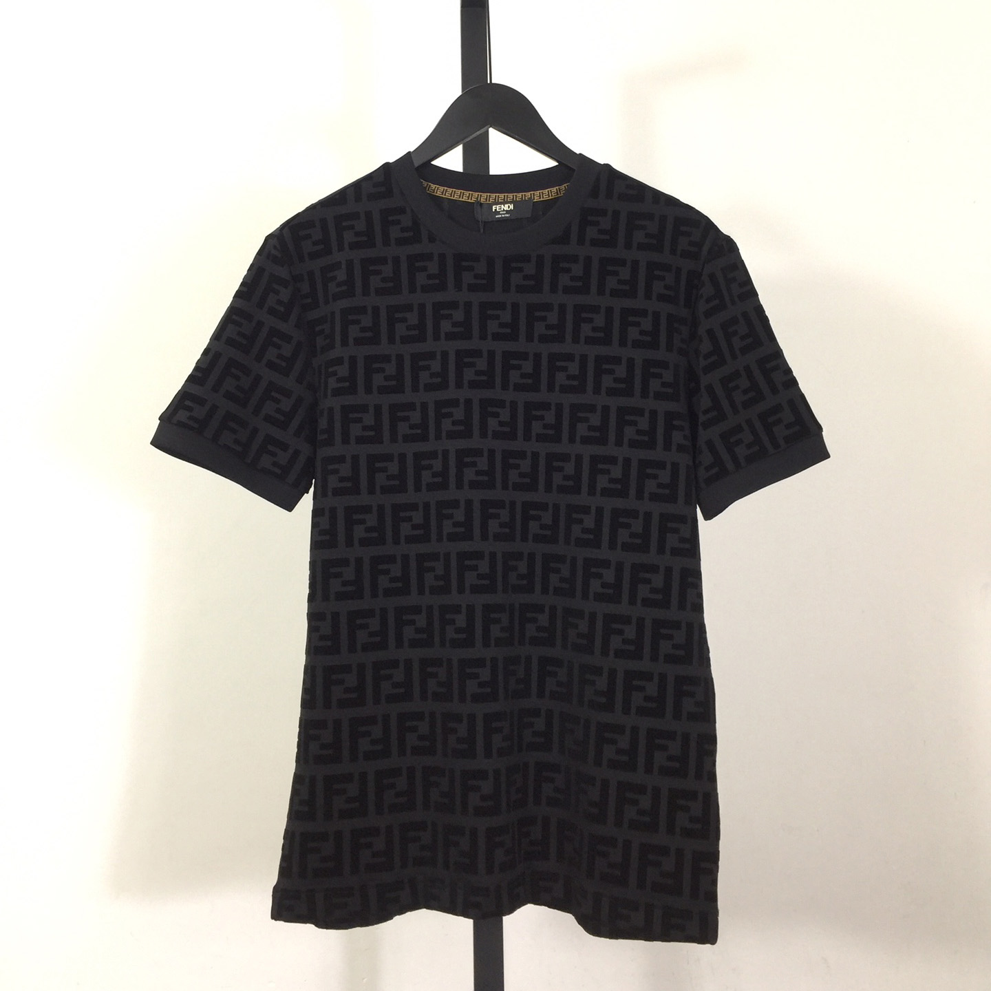 Fendi T-shirt In Black Piqué - DesignerGu