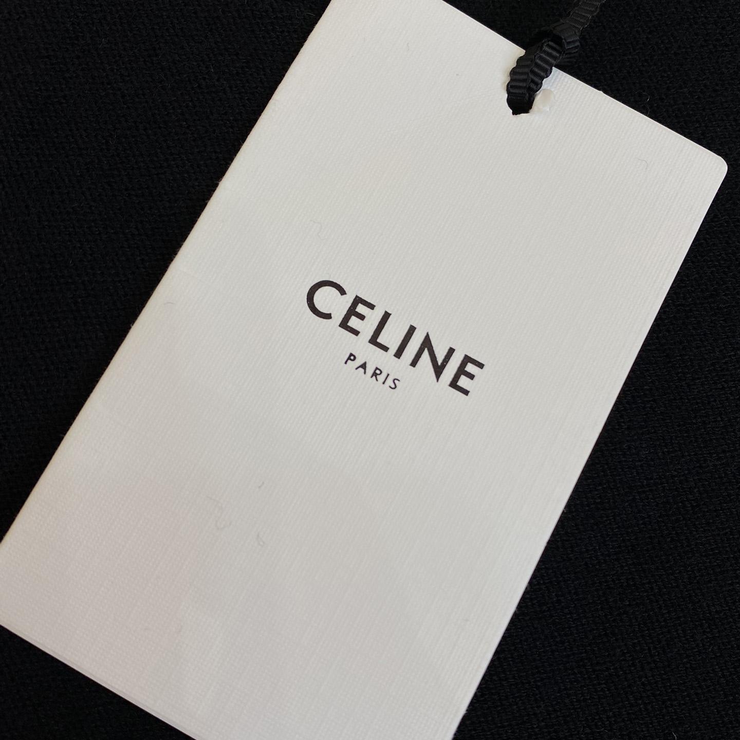 Celine Triomphe V-Neck Wool Sweater Vest - DesignerGu