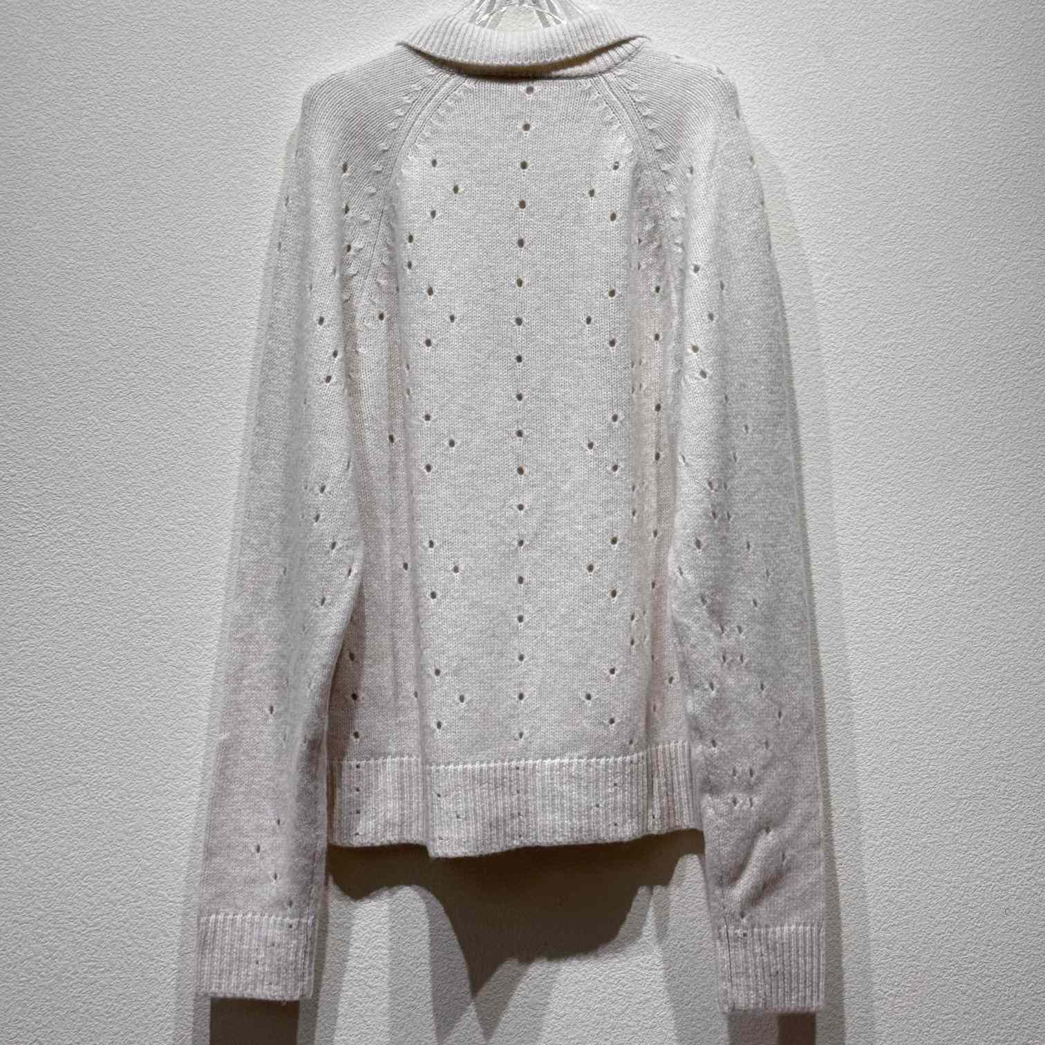 Givenchy Beige Lacy Sweater With A Collar - DesignerGu