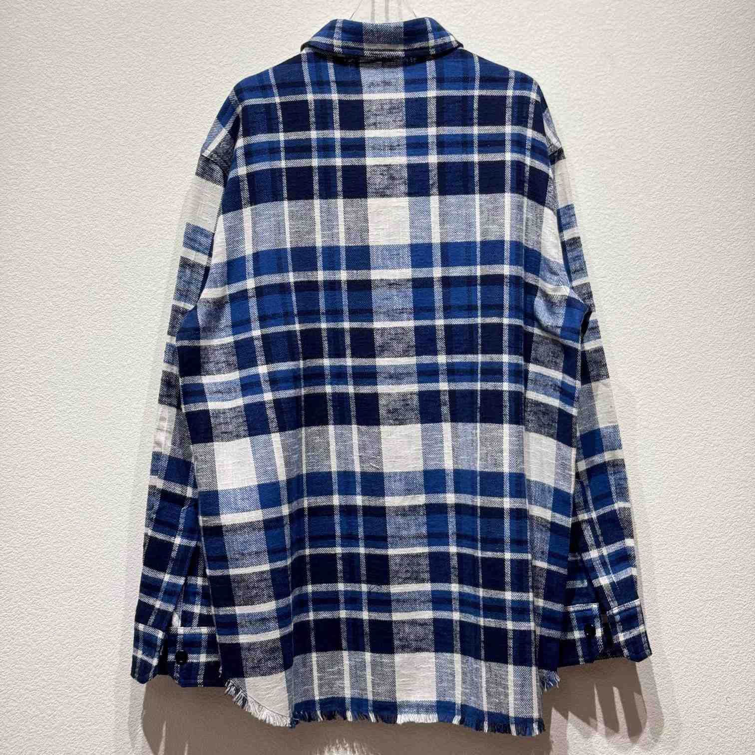 Celine Oversized Shirt 'Craie/Marine' - DesignerGu