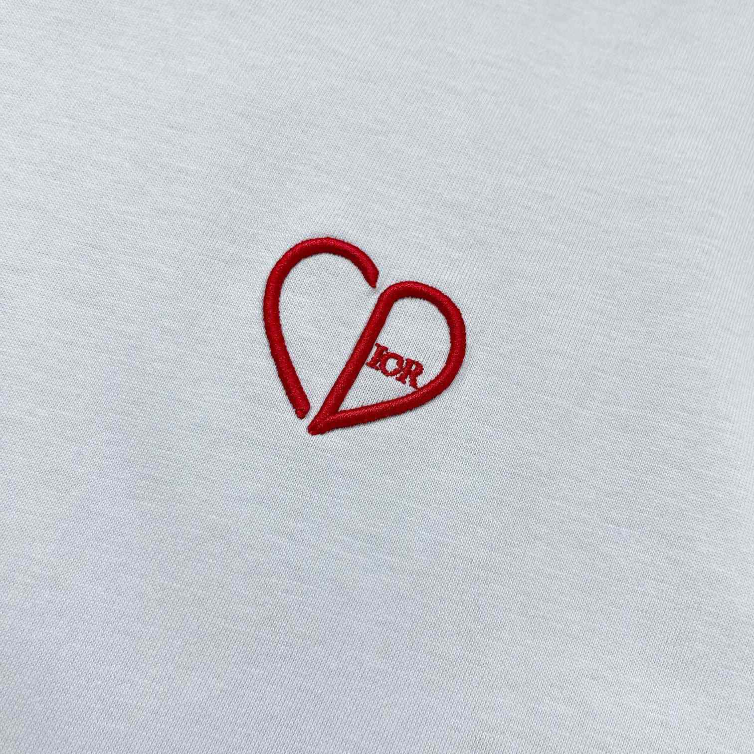 Dior CD Heart Relaxed-Fit T-Shirt - DesignerGu