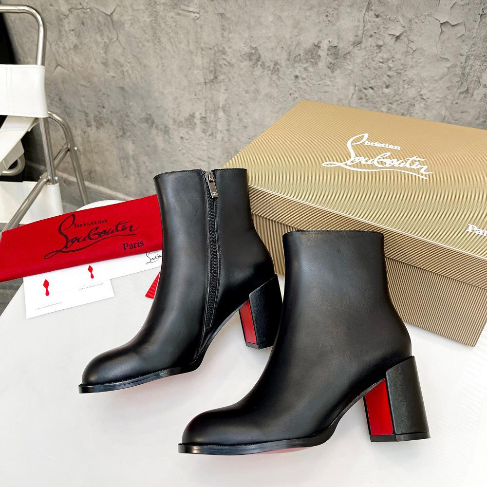 Christian Louboutin Adoxa Leather Ankle Boots - DesignerGu