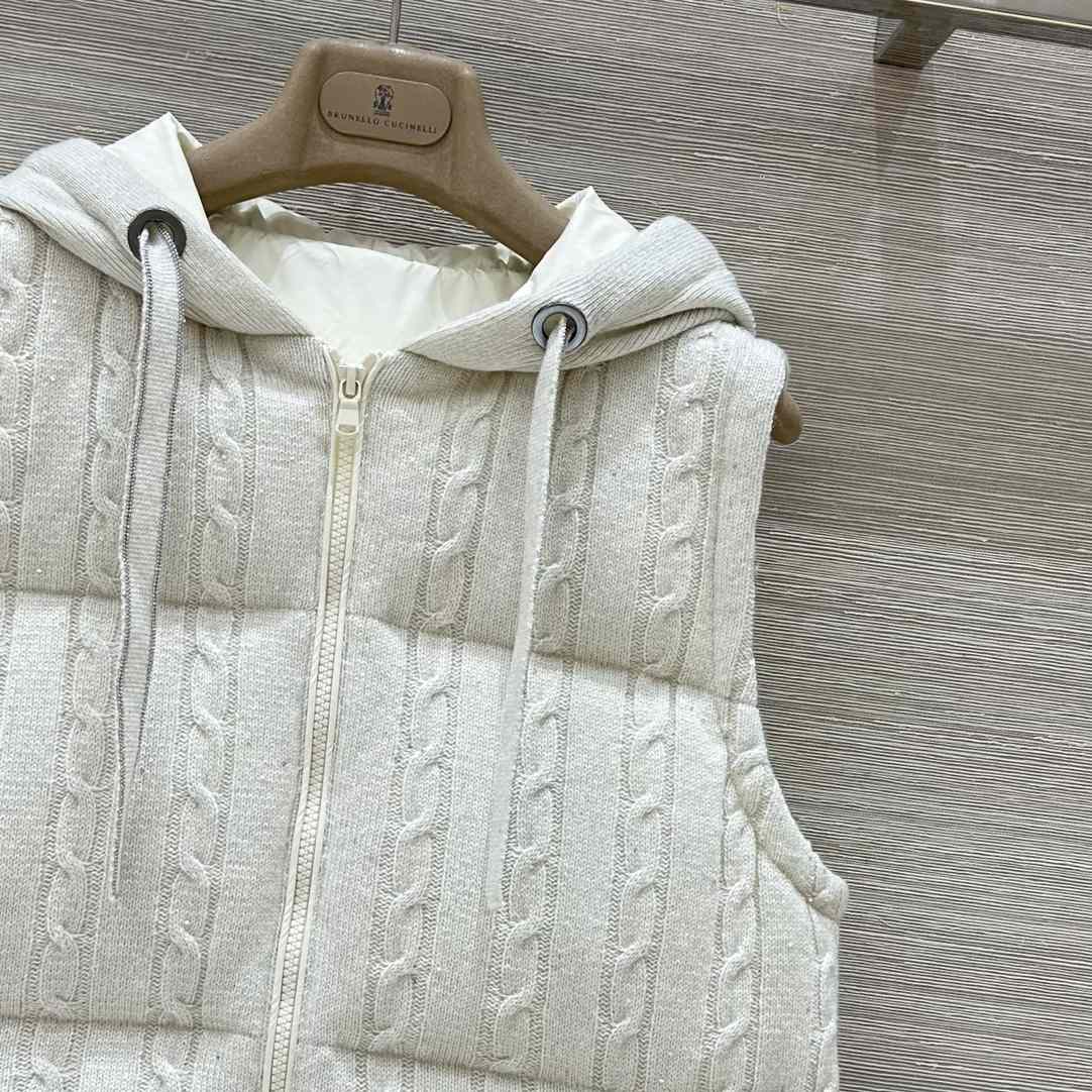 Brunello Cucinelli Knit Down Vest - DesignerGu