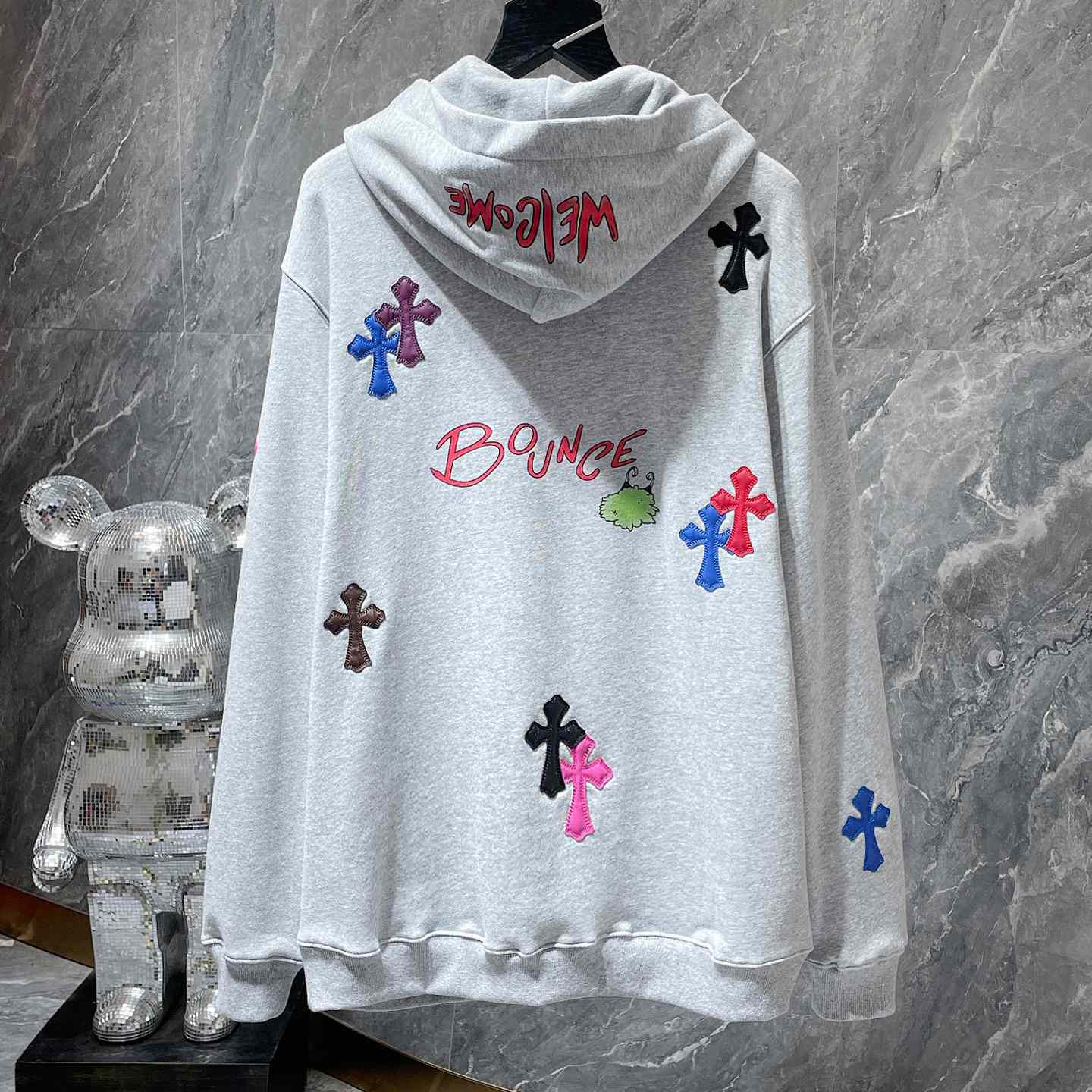 Chrome Hearts x Matty Boy Cross Patch Hoodie - DesignerGu