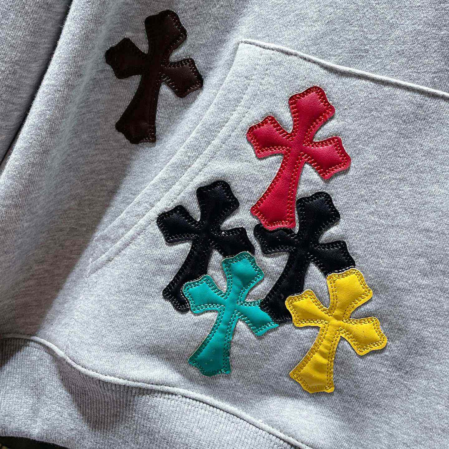 Chrome Hearts x Matty Boy Cross Patch Hoodie - DesignerGu