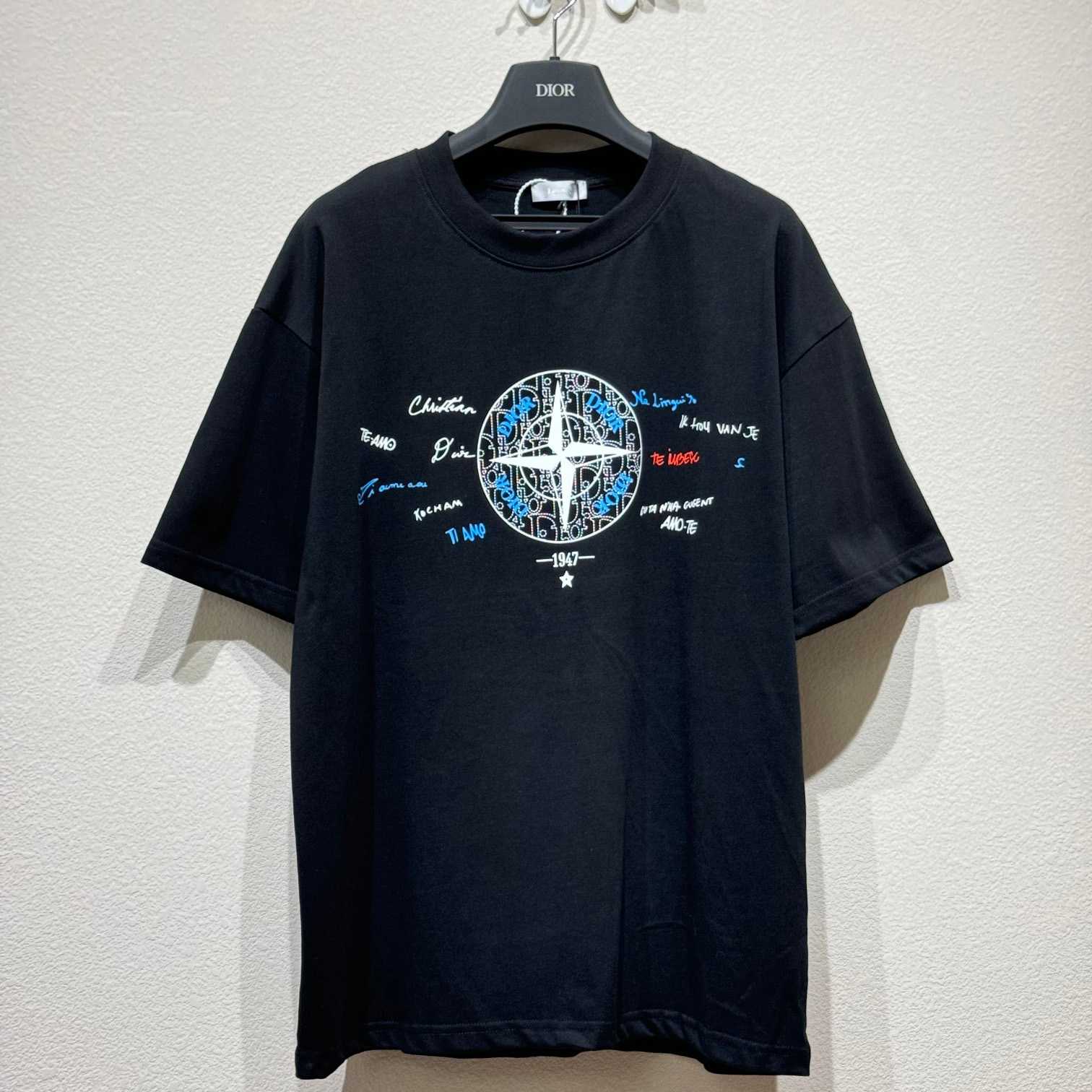 Dior And Stone Island  T-Shirt - DesignerGu