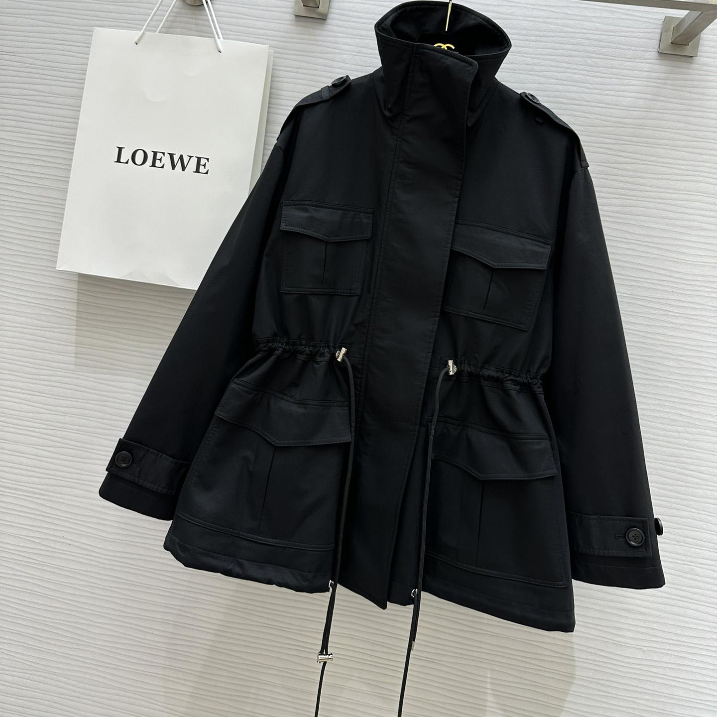 Loewe Short Parka In Cotton - DesignerGu