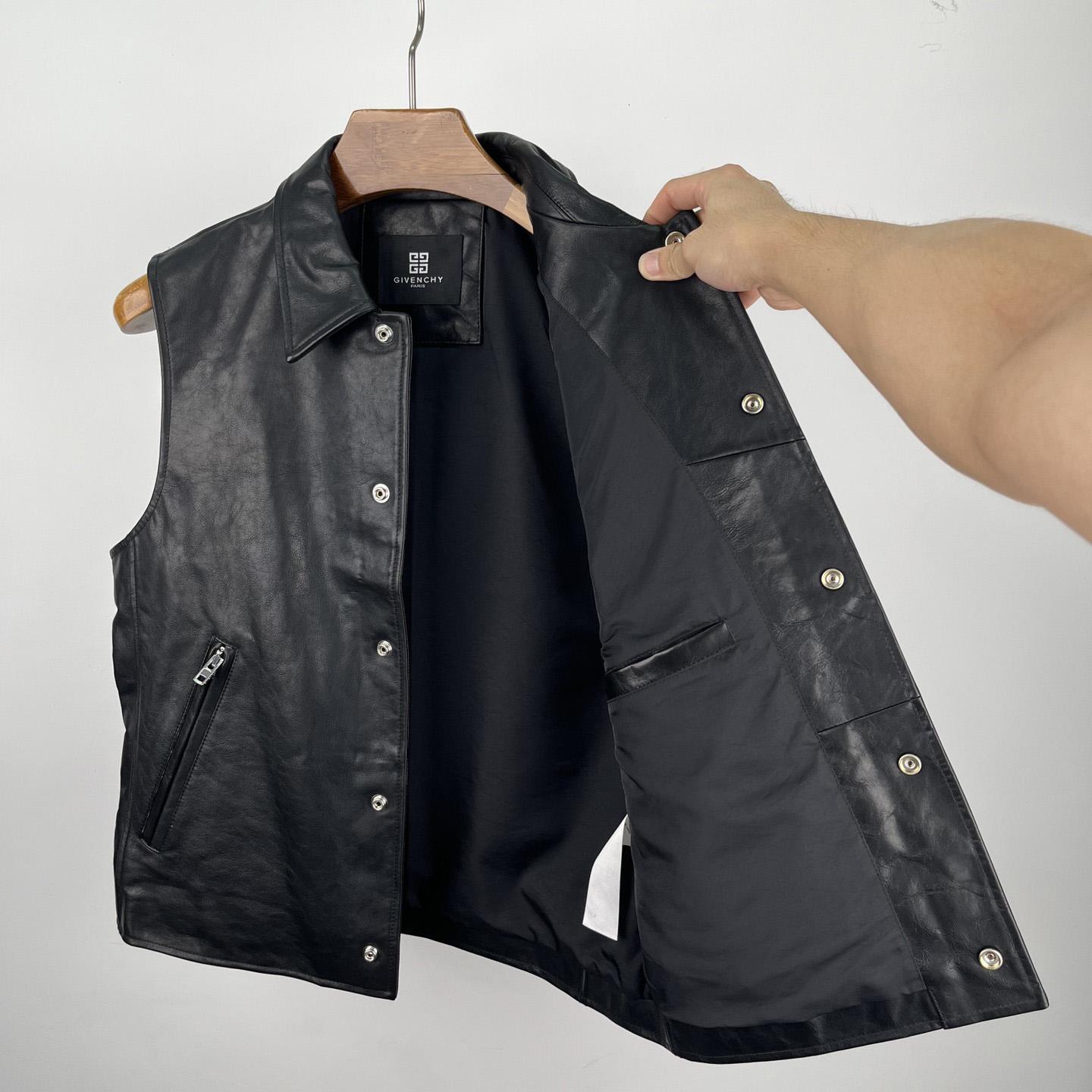 Givenchy Waistcoat In Leather - DesignerGu