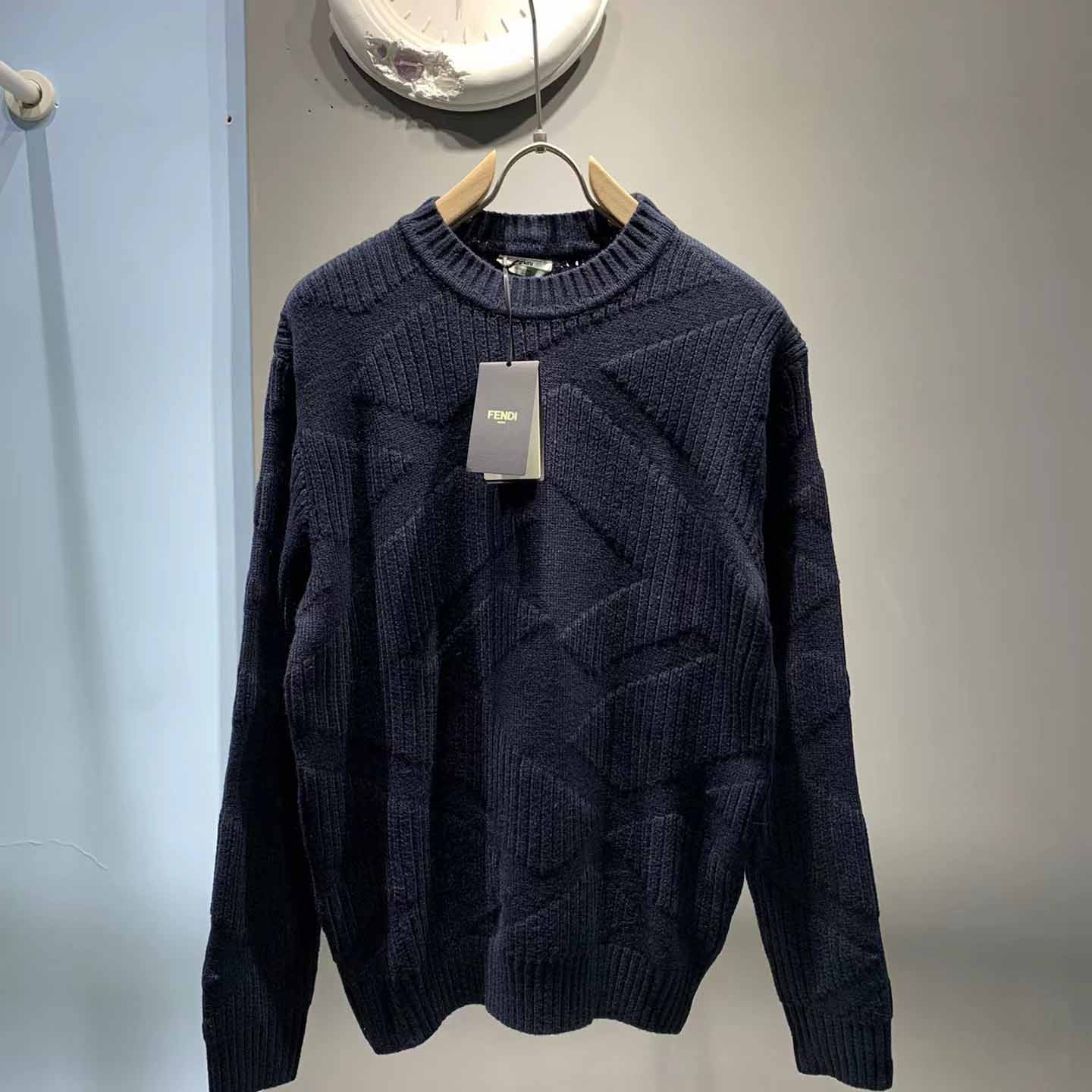 Fendi Sweater In Blue - DesignerGu