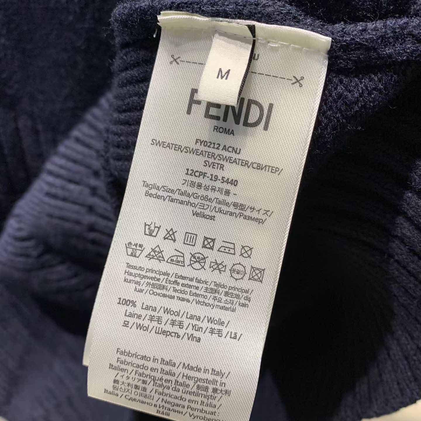 Fendi Sweater In Blue - DesignerGu