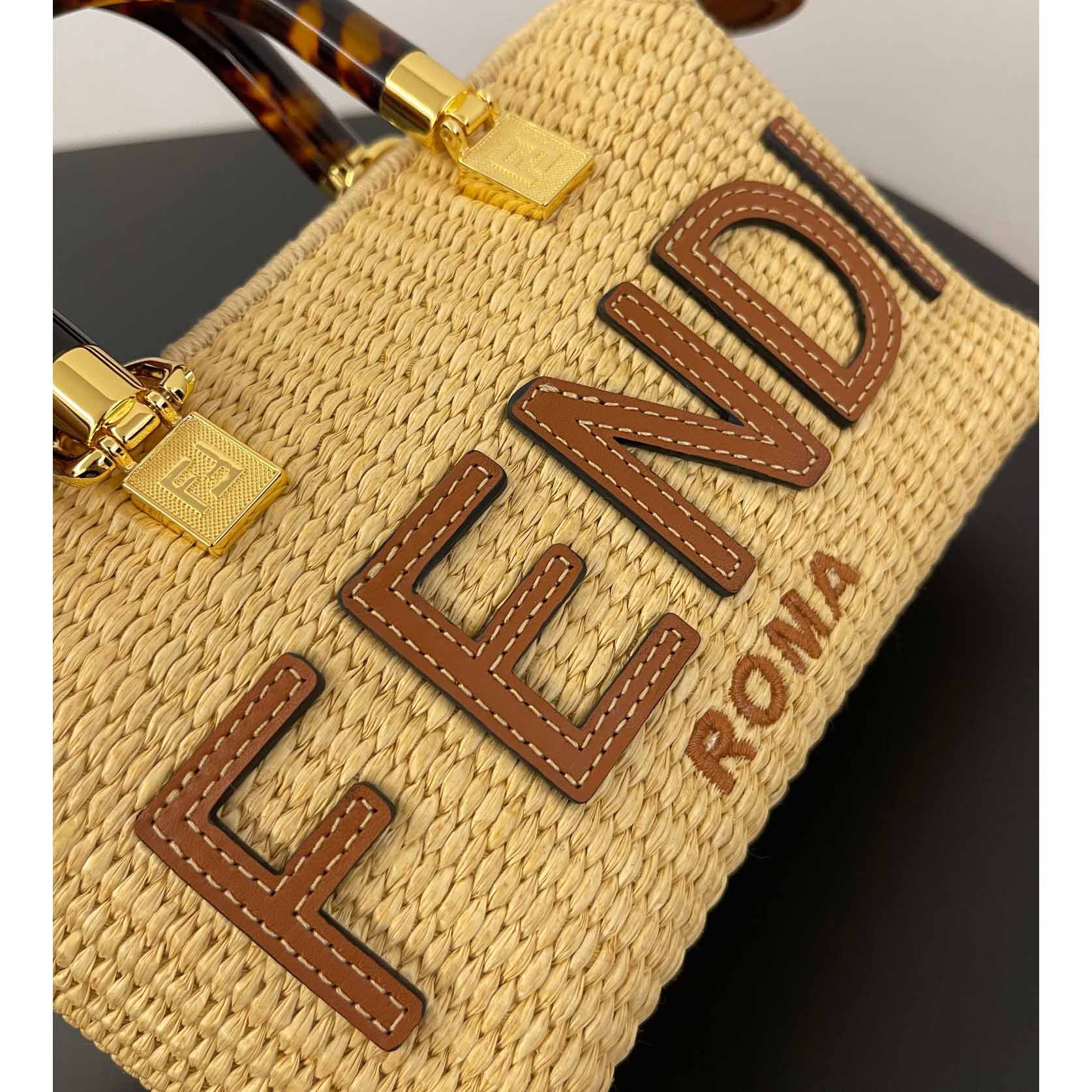 Fendi By The Way Mini Beige Cotton Fiber Mini-bag - DesignerGu