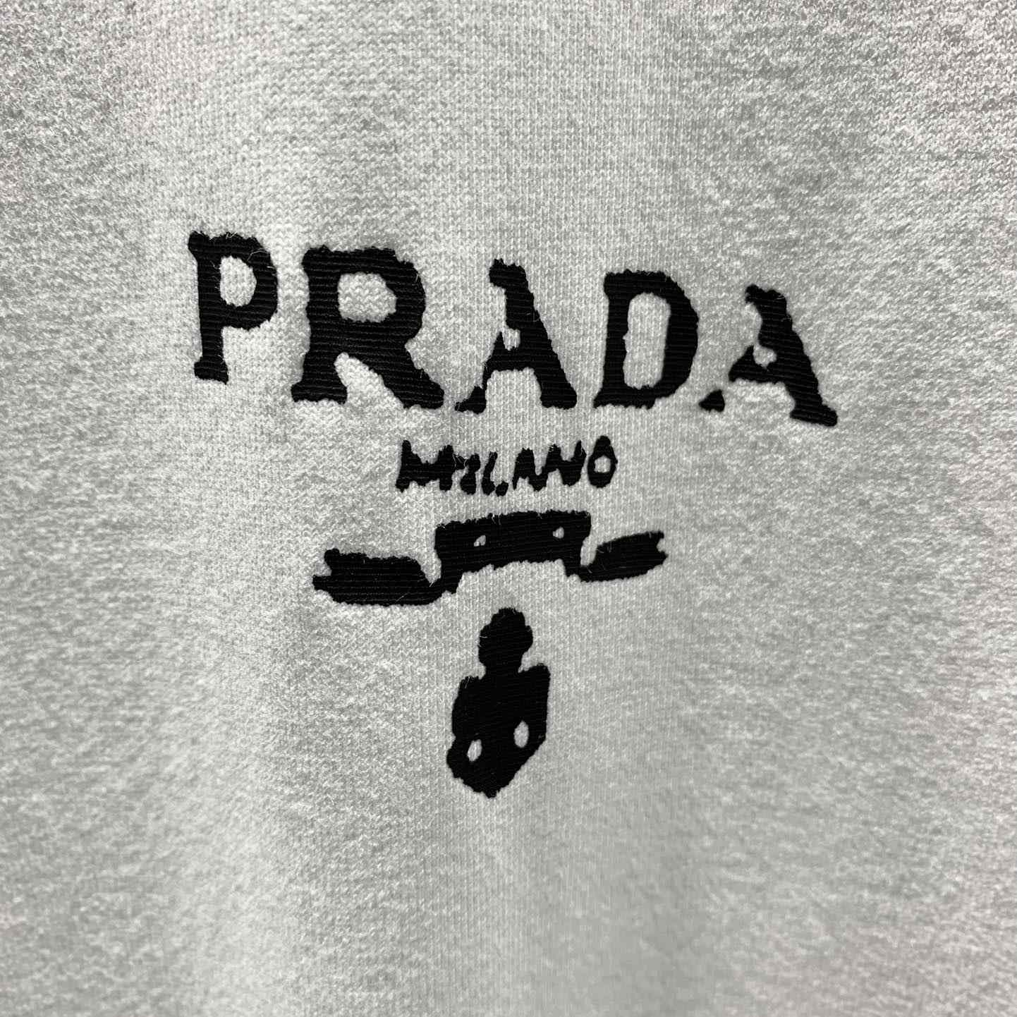 Prada Cotton T-Shirt With Re-Nylon Details - DesignerGu