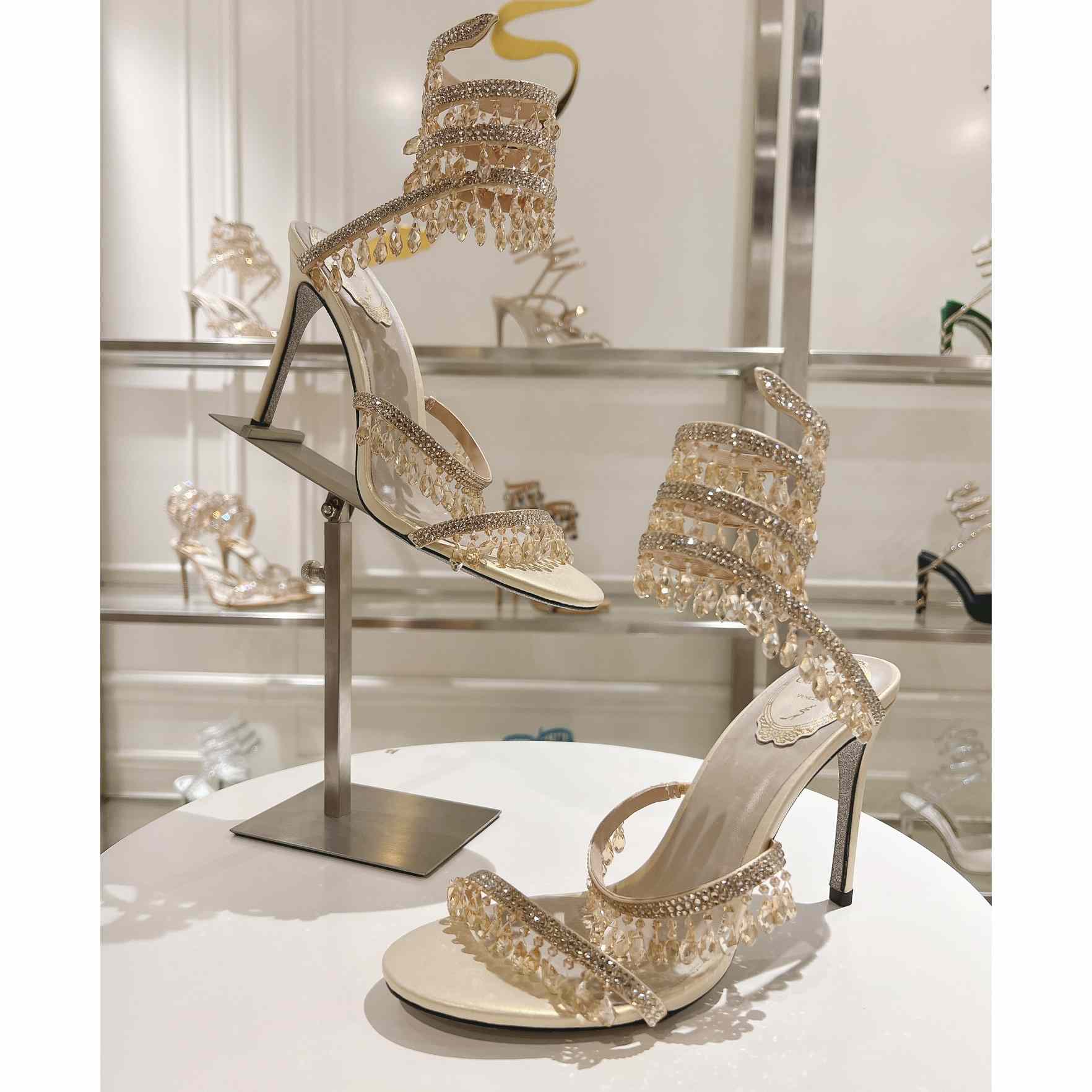 Rene Caovilla Natural Chandelier Sandals - DesignerGu