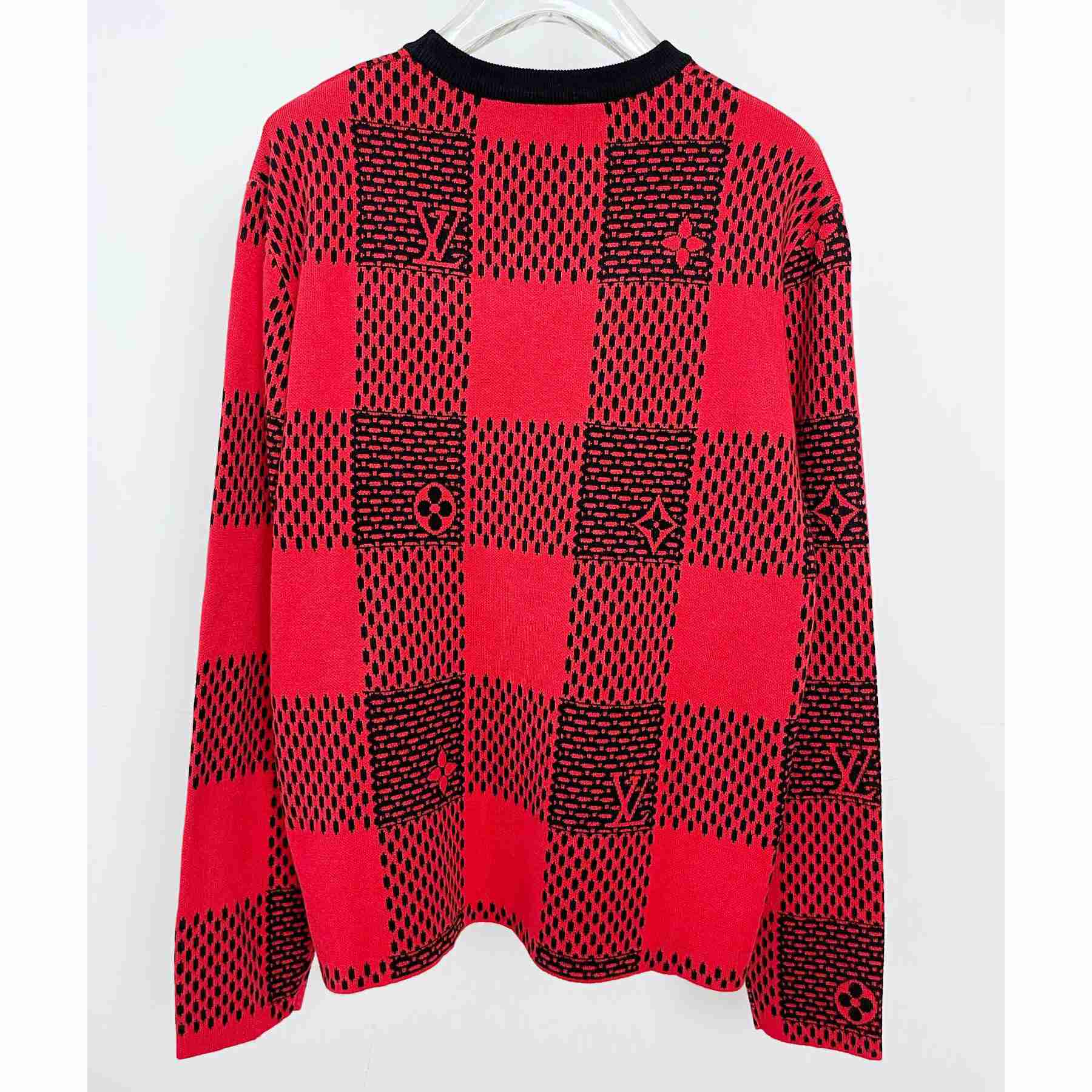 Louis Vuitton Damier Wool Crewneck   1AFXKJ - DesignerGu