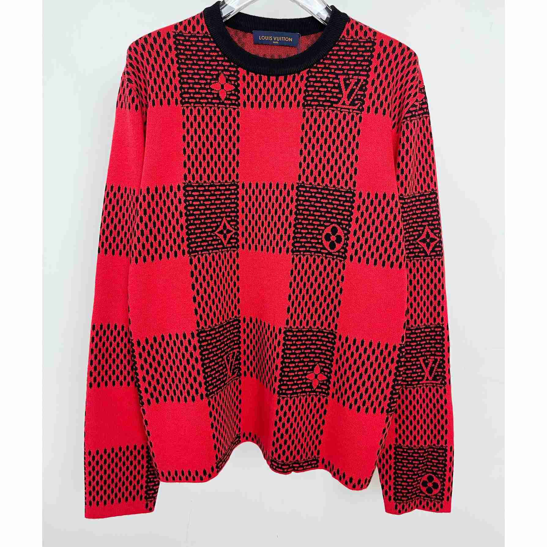 Louis Vuitton Damier Wool Crewneck   1AFXKJ - DesignerGu