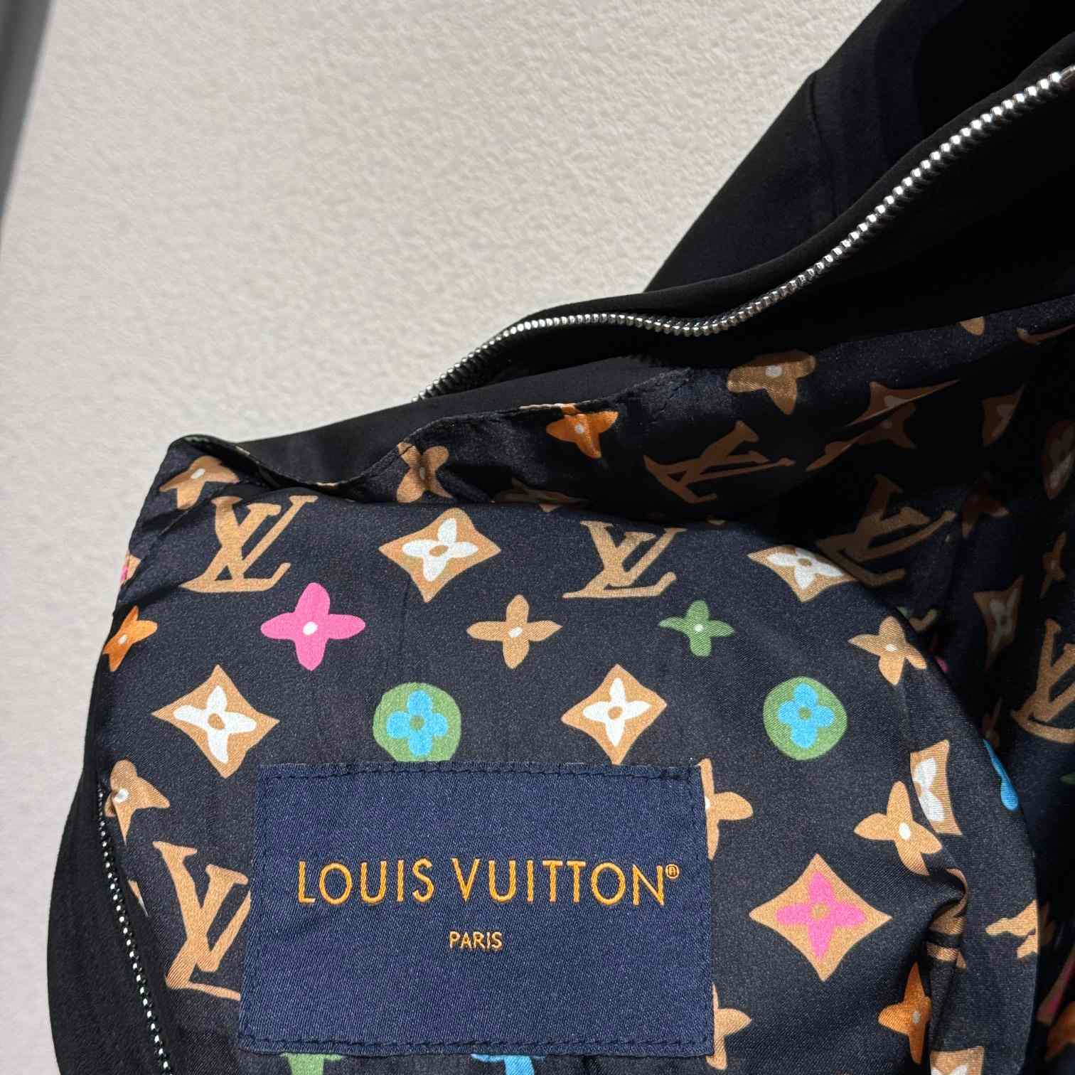 Louis Vuitton Embroidered Suede Calfskin Bomber  - DesignerGu