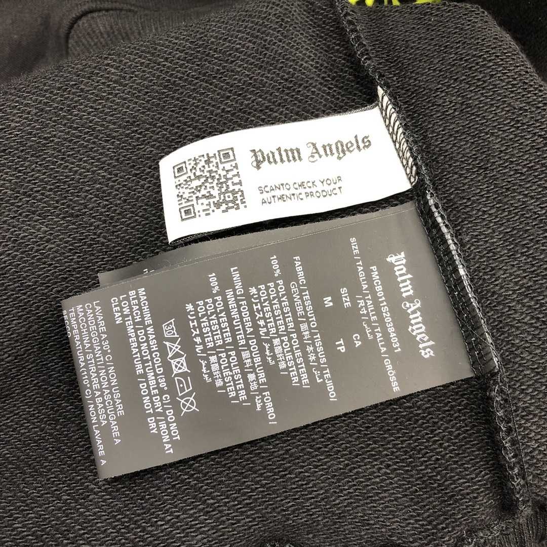 Palm Angels Black Vertigo Hoodie - DesignerGu