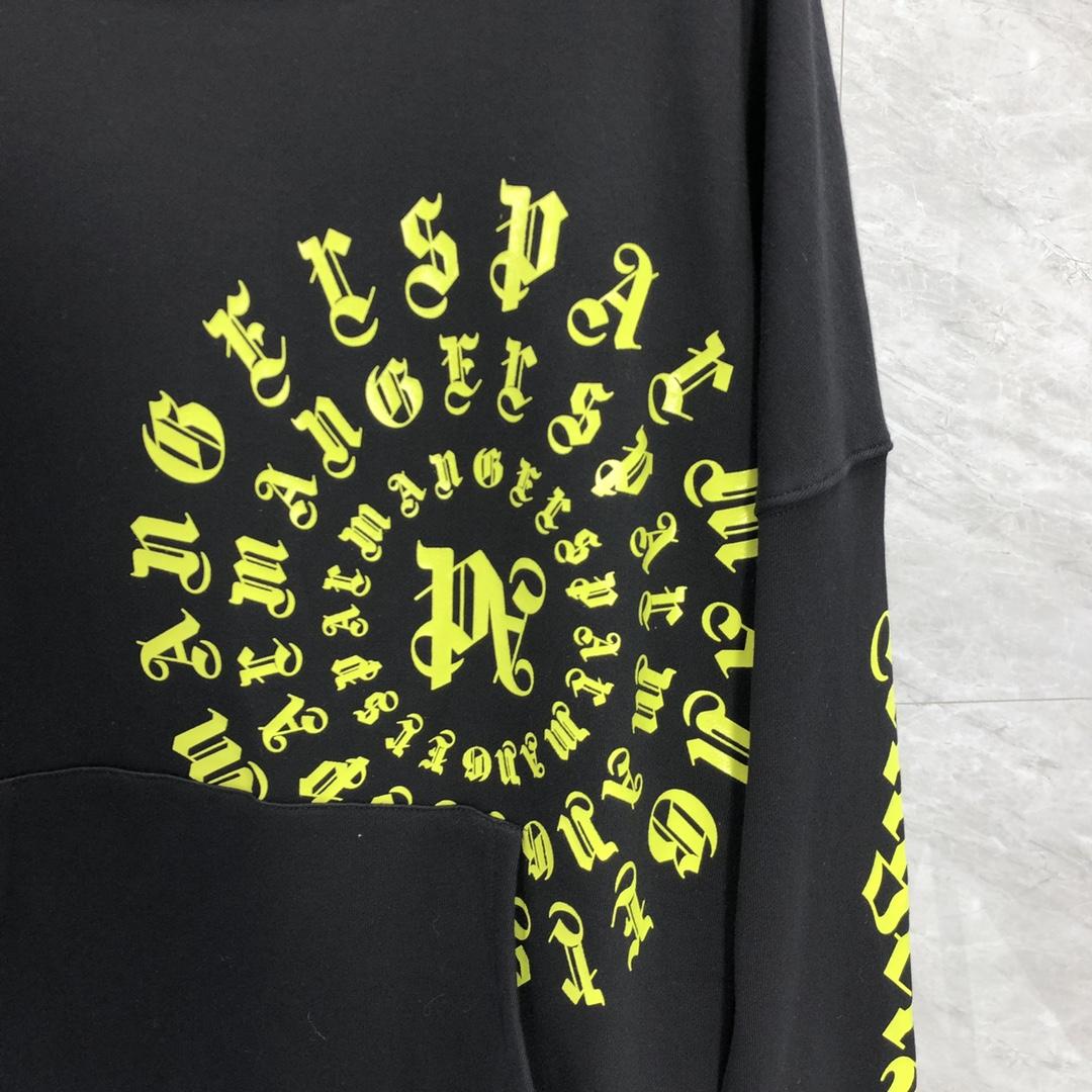 Palm Angels Black Vertigo Hoodie - DesignerGu