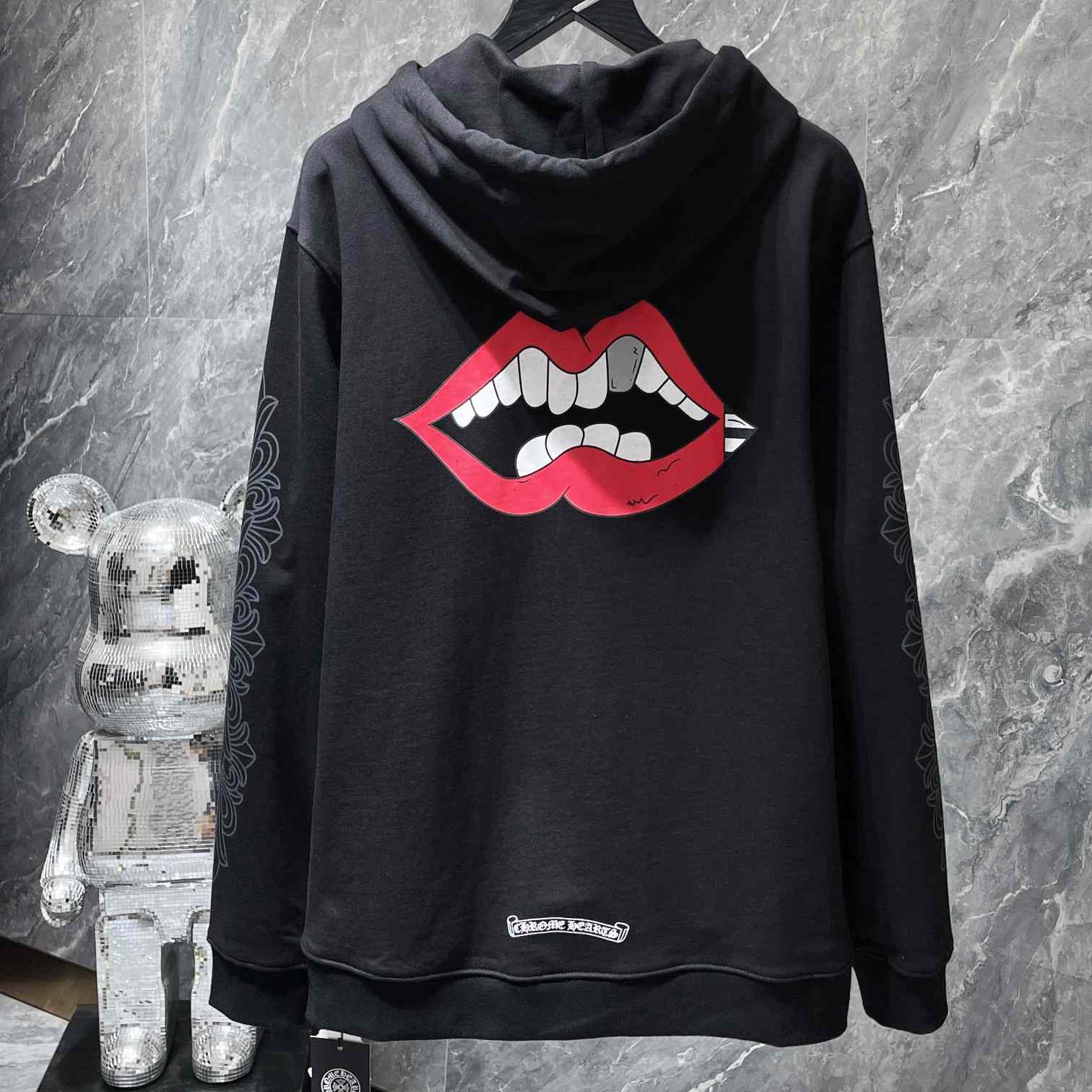 Chrome Hearts Chomper Black Hoodie - DesignerGu