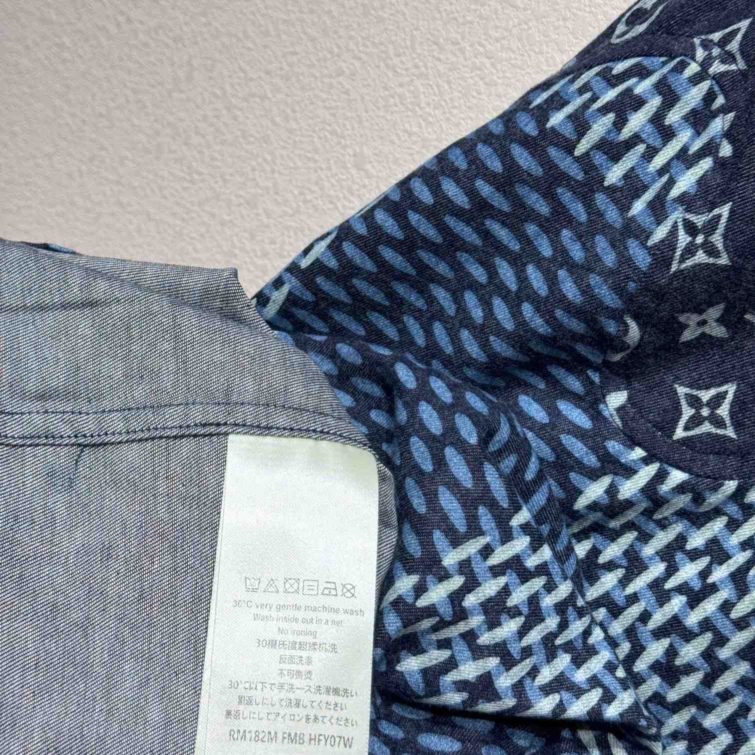 Louis Vuitton x Nigo MNGM Waves Giant Damier Flannel Shirt - DesignerGu