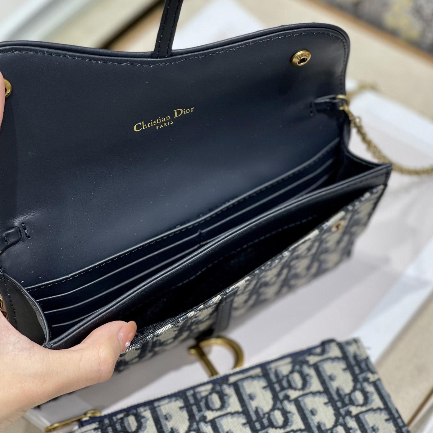 Dior Saddle Pouch With Chain - DesignerGu