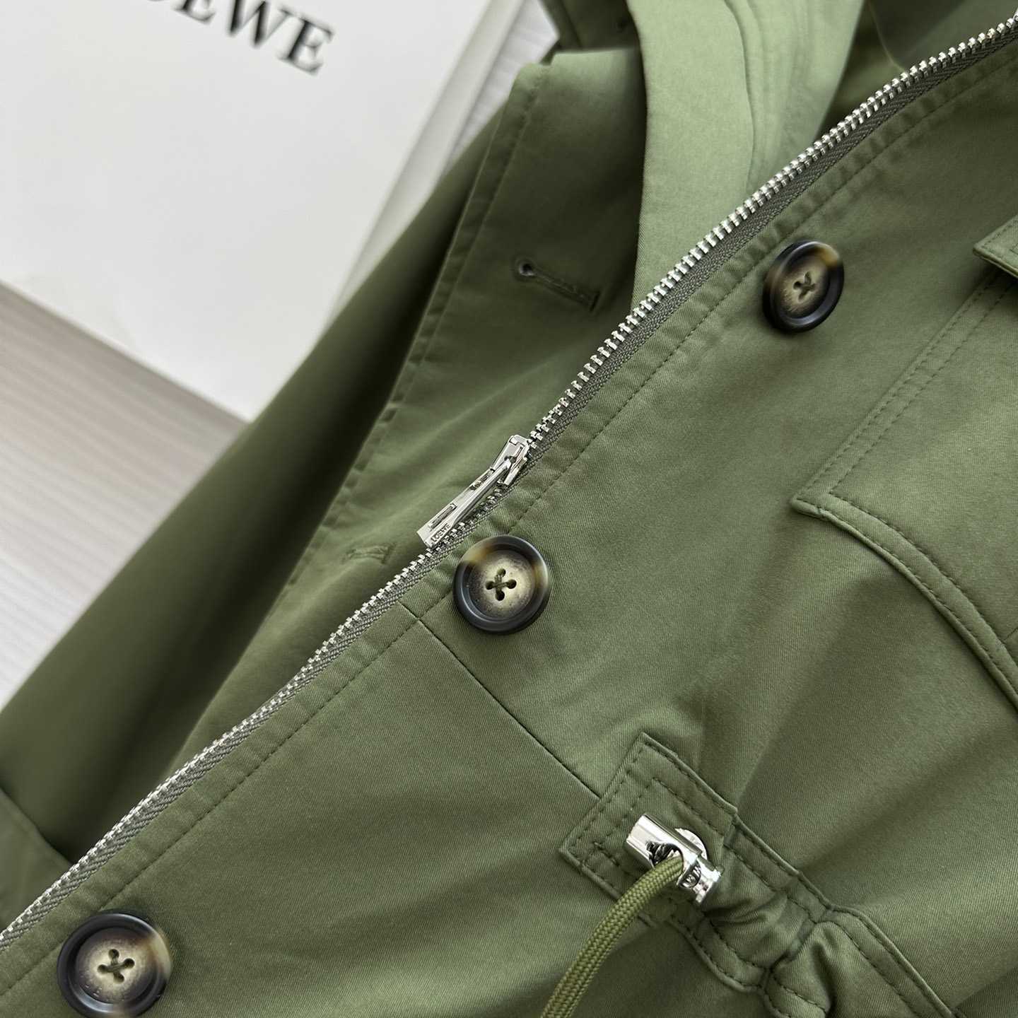 Loewe Short Parka In Cotton - DesignerGu