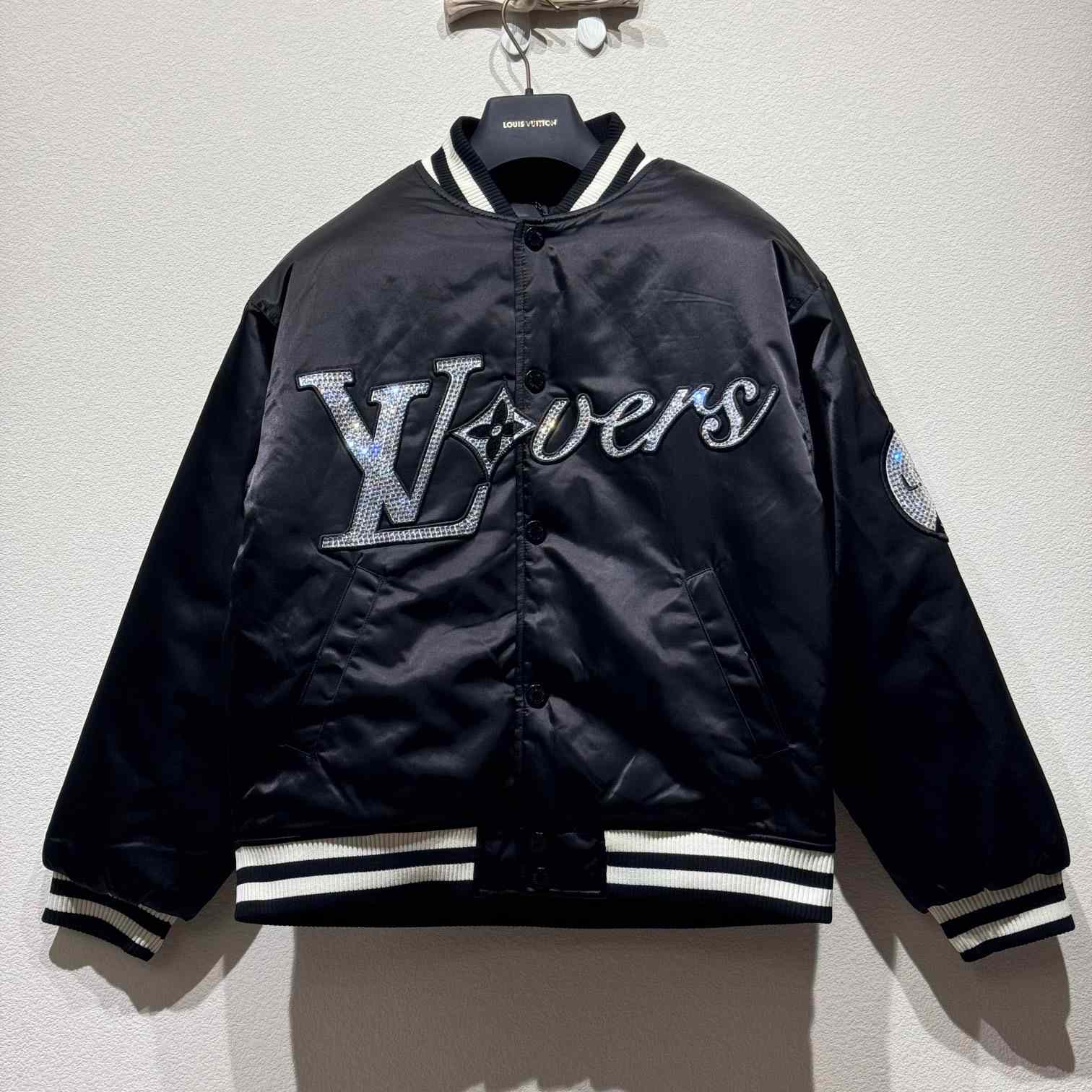 Louis Vuitton Crystal LV Lovers Baseball Blouson Bomber - Pharrell - DesignerGu