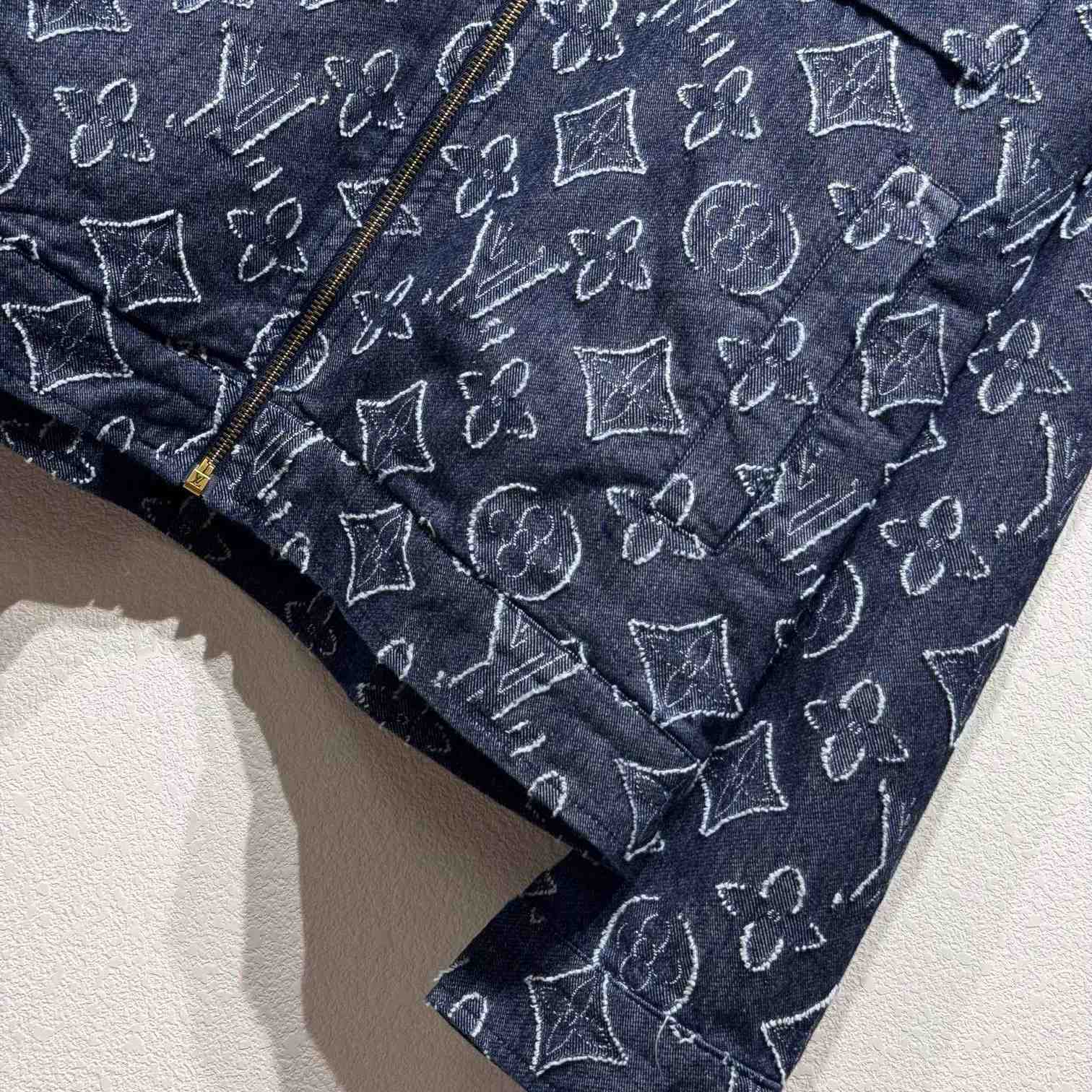 Louis Vuitton Monogram Printed Denim Jacket - DesignerGu