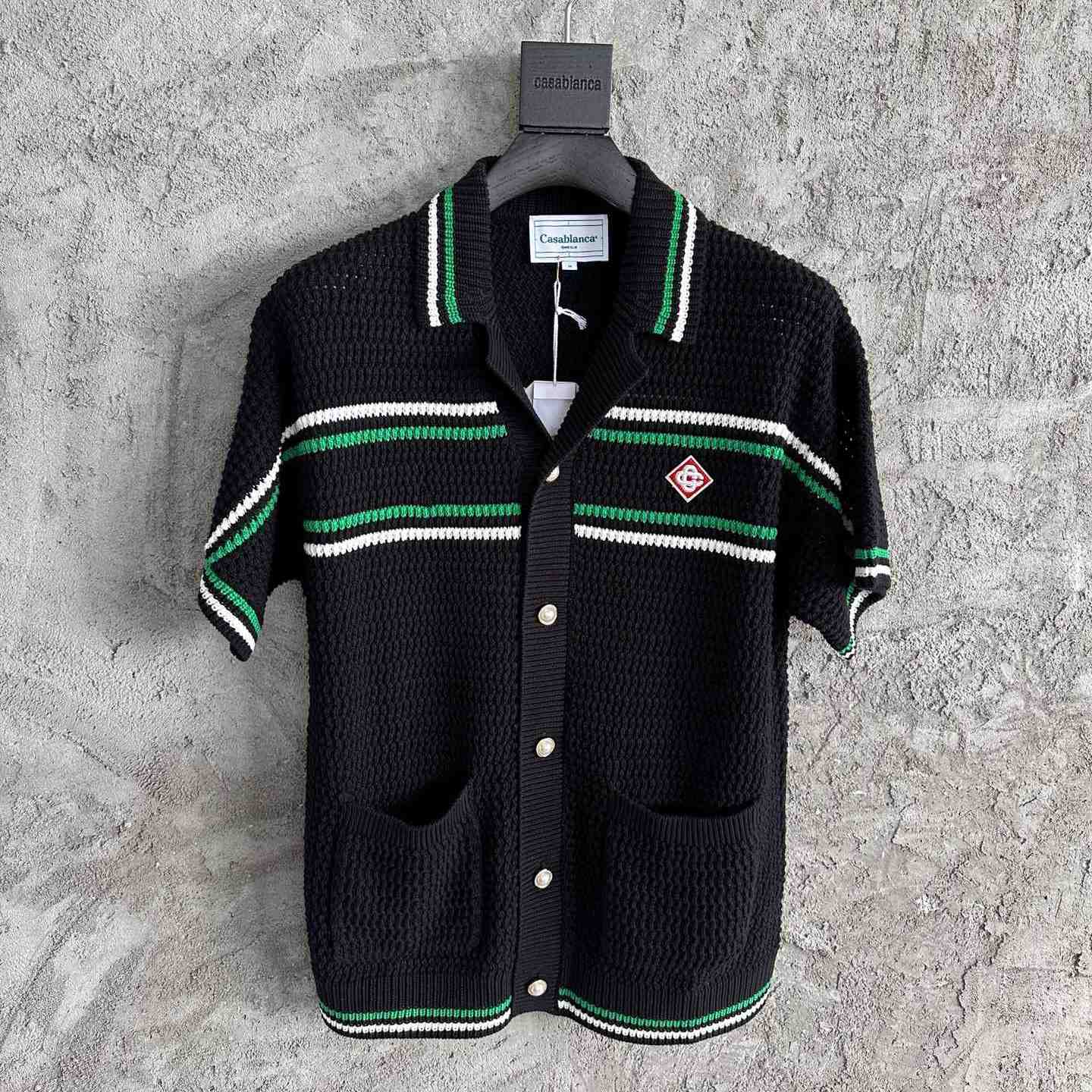 Casablanca Tennis Crochet Shirt - DesignerGu