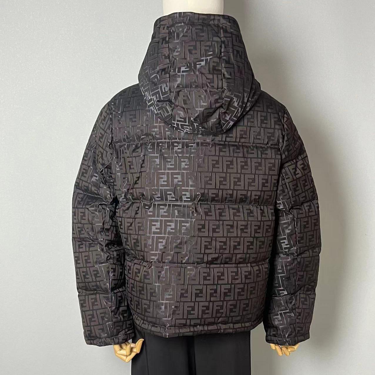 Fendi Brown Tech Fabric Down Jacket - DesignerGu