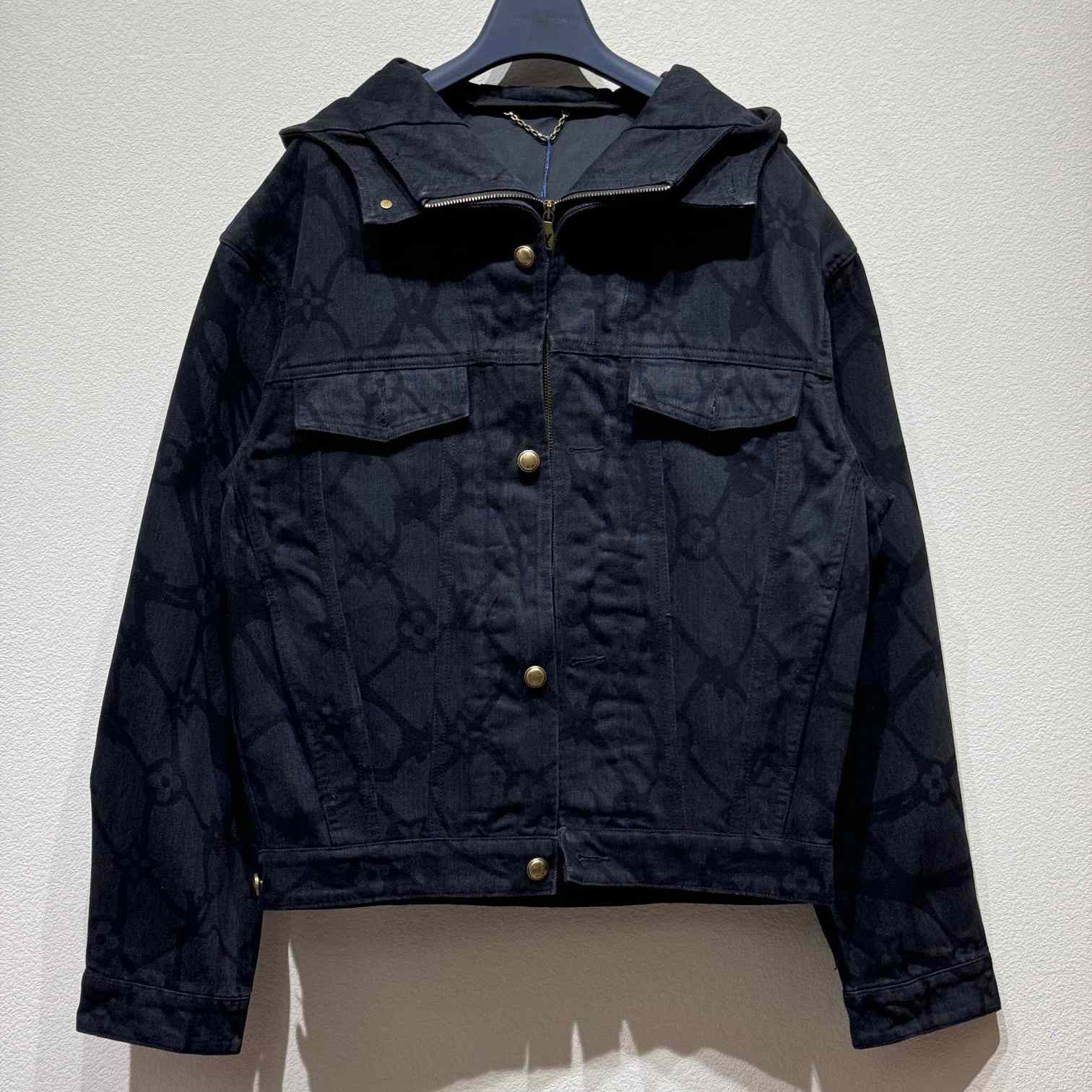 Louis Vuitton Monogram Denim Hooded Blouson   1AFQBQ - DesignerGu