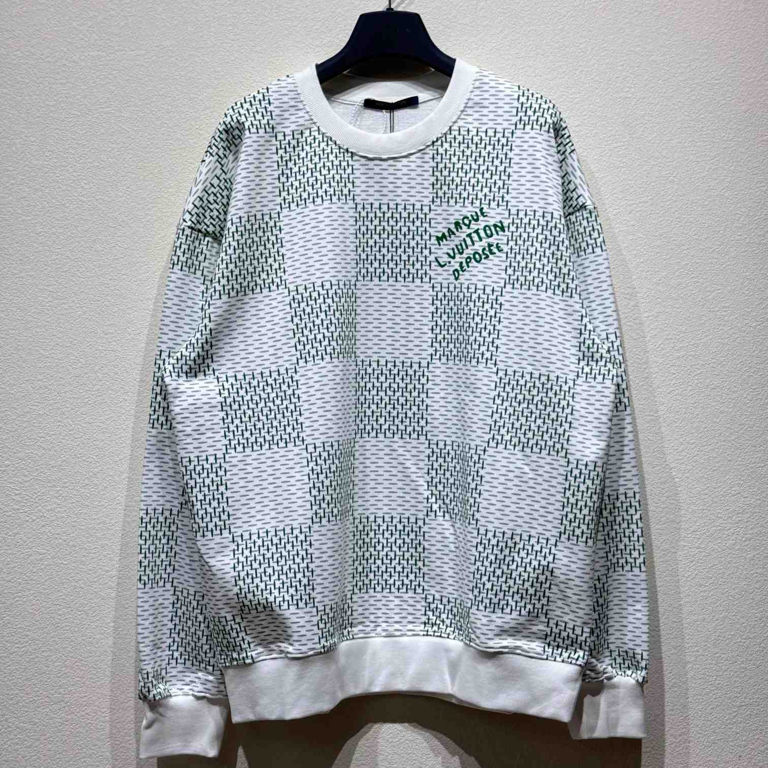 Louis Vuitton Damier Cotton Sweatshirt  1AFJHI - DesignerGu