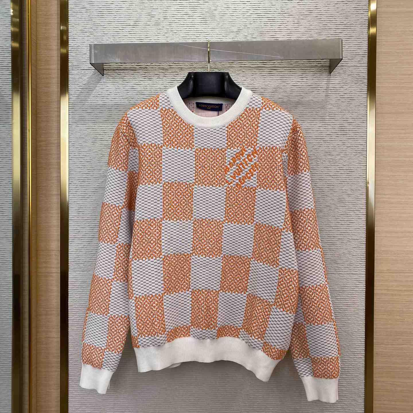 Louis Vuitton Damier Jacquard Cotton Pullover - DesignerGu