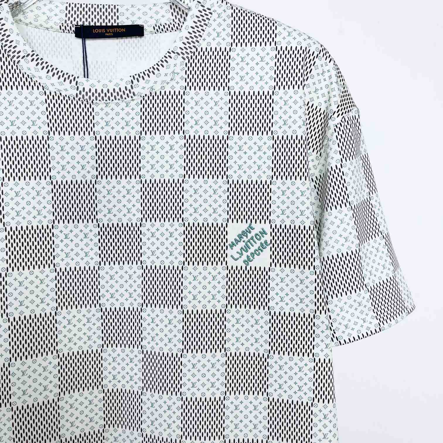 Louis Vuitton Printed Short-Sleeved Cotton T-Shirt - DesignerGu