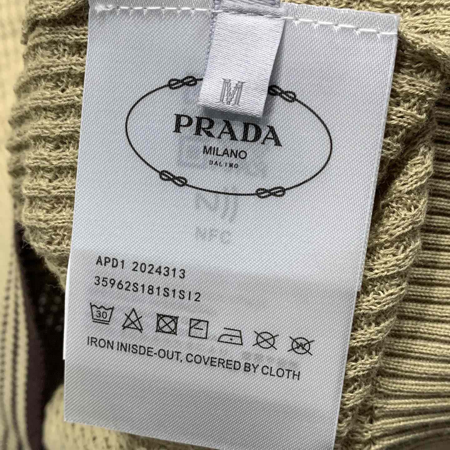 Prada Cotton T-Shirt With Re-Nylon Details - DesignerGu