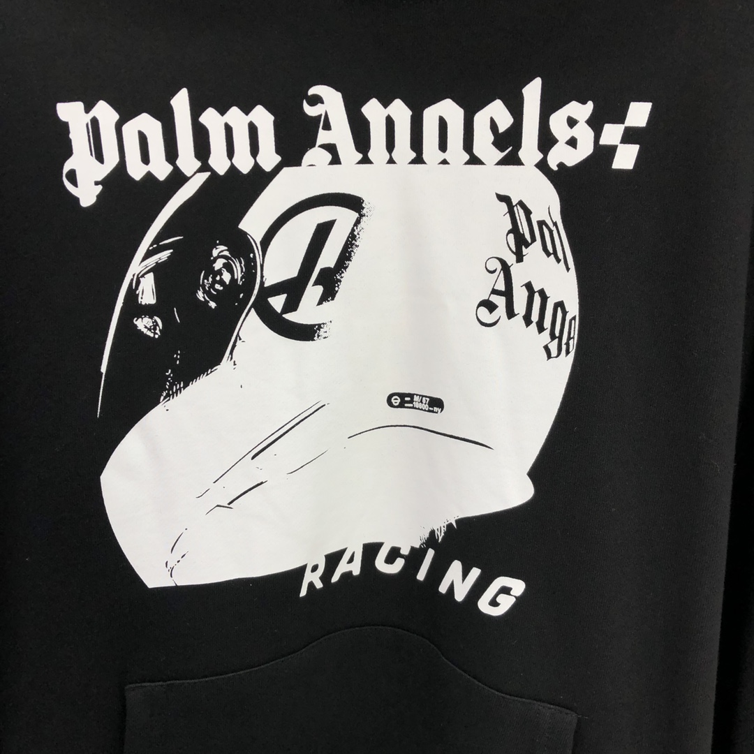 Palm Angels Racing Helmet Hoodie - DesignerGu