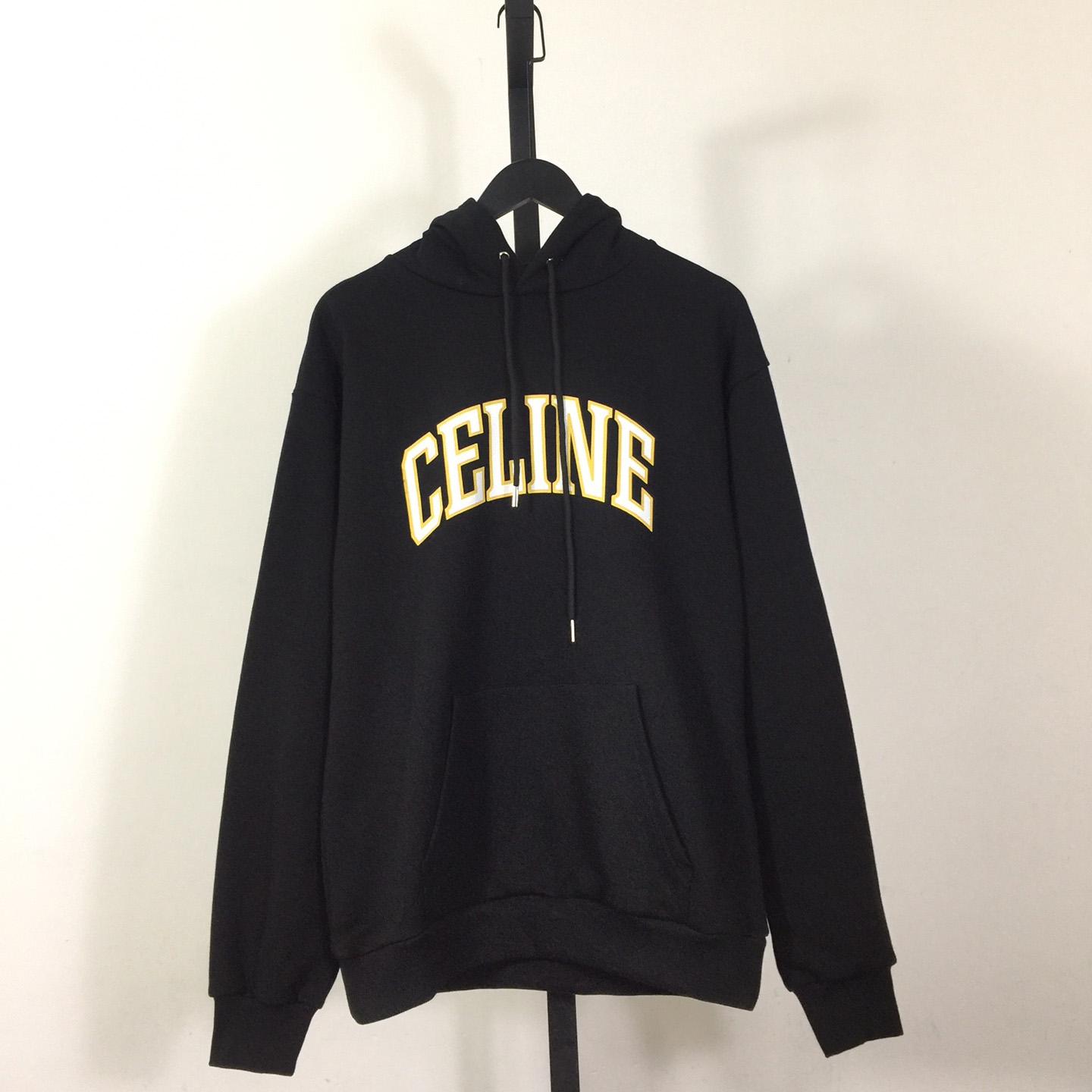 Celine Loose Hoodie In Cotton Fleece - DesignerGu