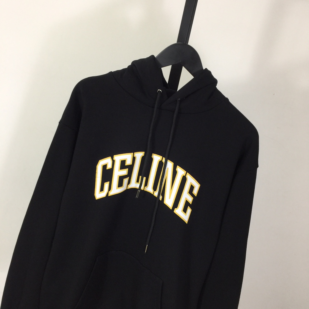 Celine Loose Hoodie In Cotton Fleece - DesignerGu