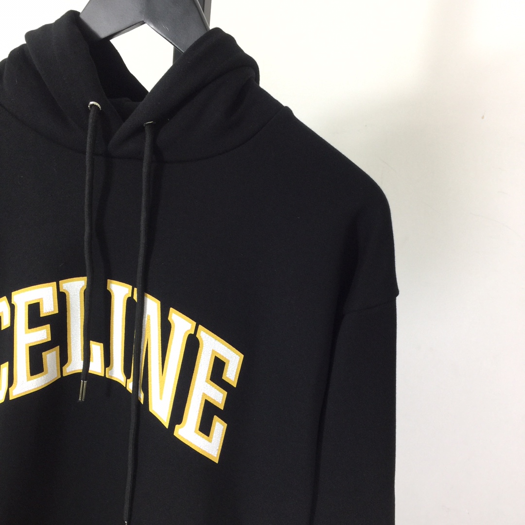 Celine Loose Hoodie In Cotton Fleece - DesignerGu